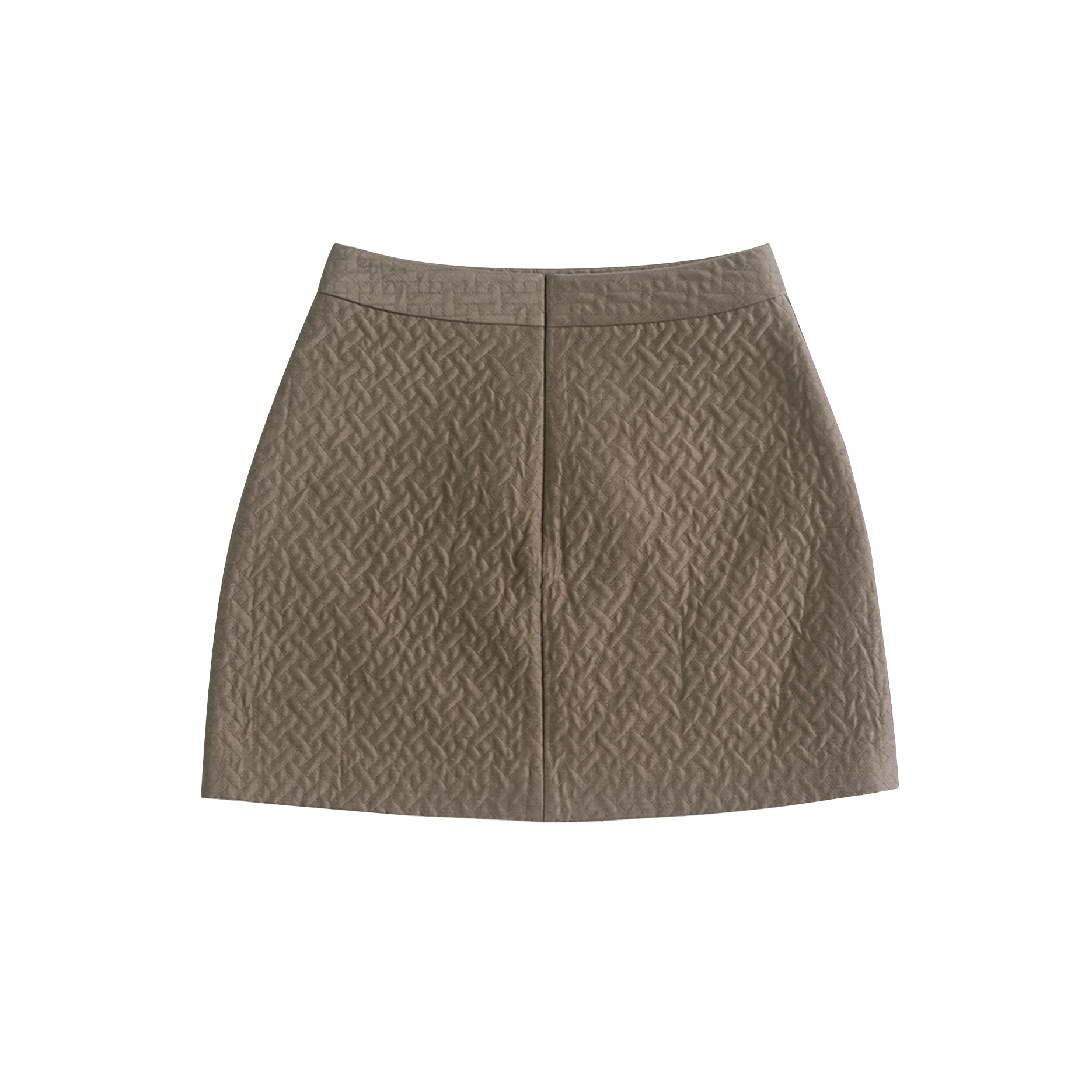Sabine Quilted Mini Skirt - Moss