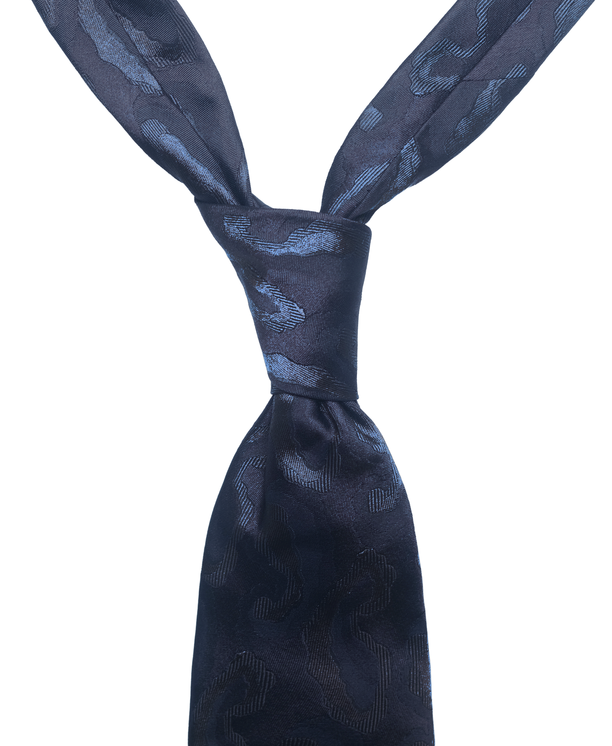 Abstract Paisley - Navy