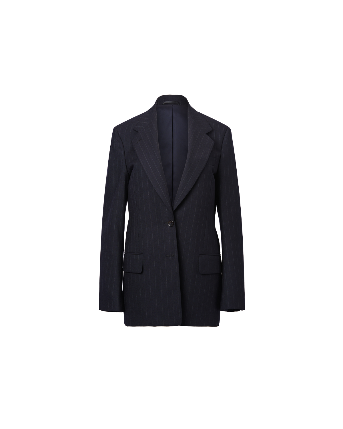 Ava Blazer - Navy Pinstripe