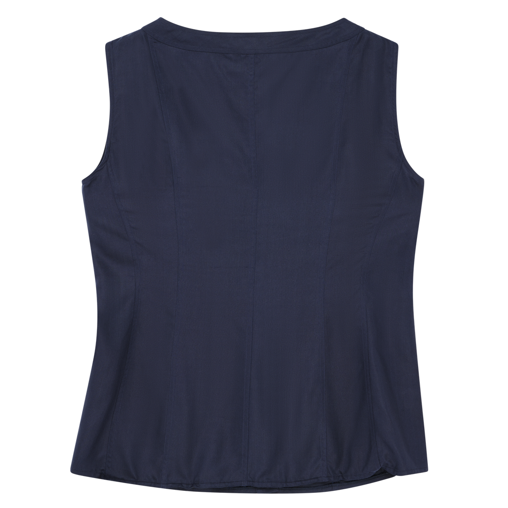 Bodice Top - Navy Dupioni