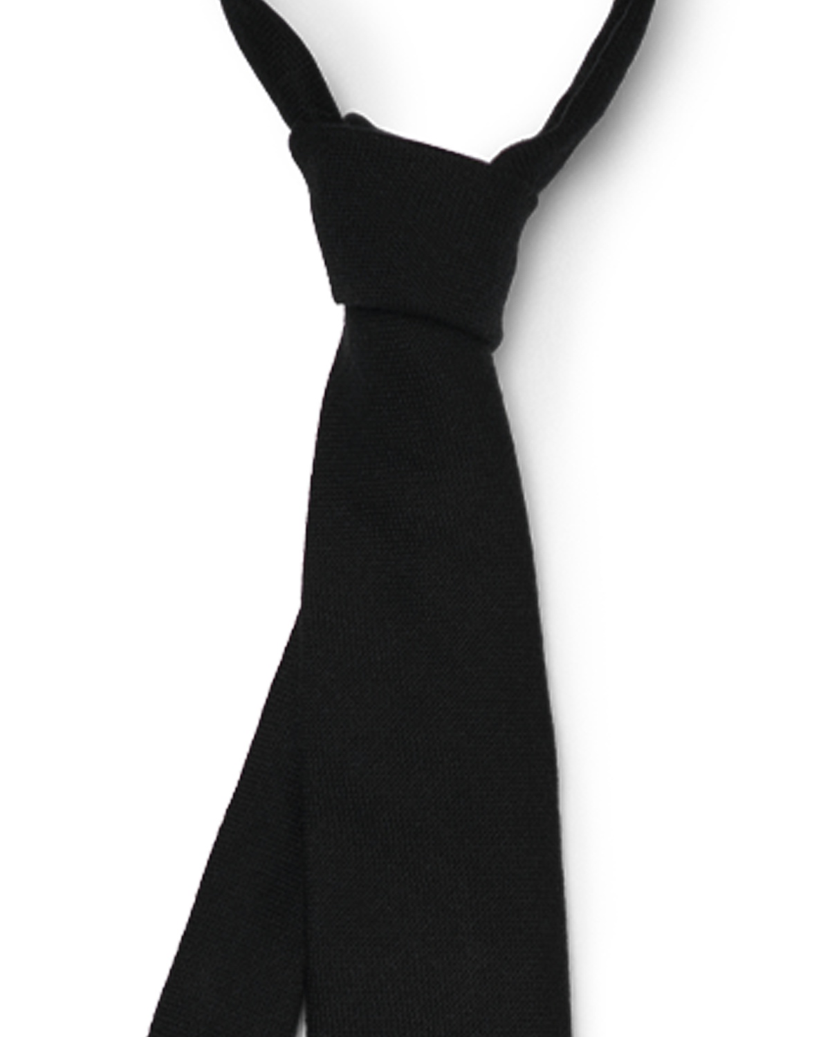 Cashmere Oxford Tie - Black