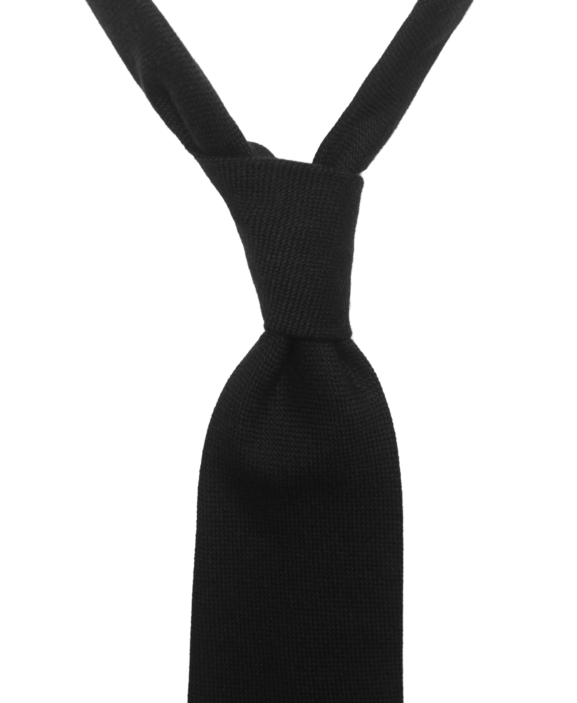 Cashmere Oxford Tie - Black