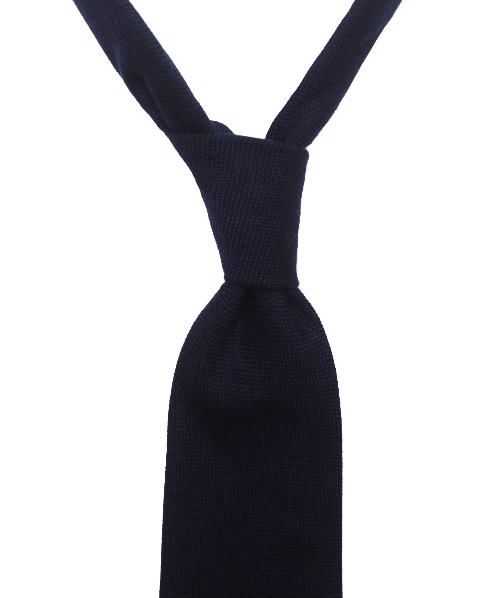 Cashmere Oxford Tie - Navy