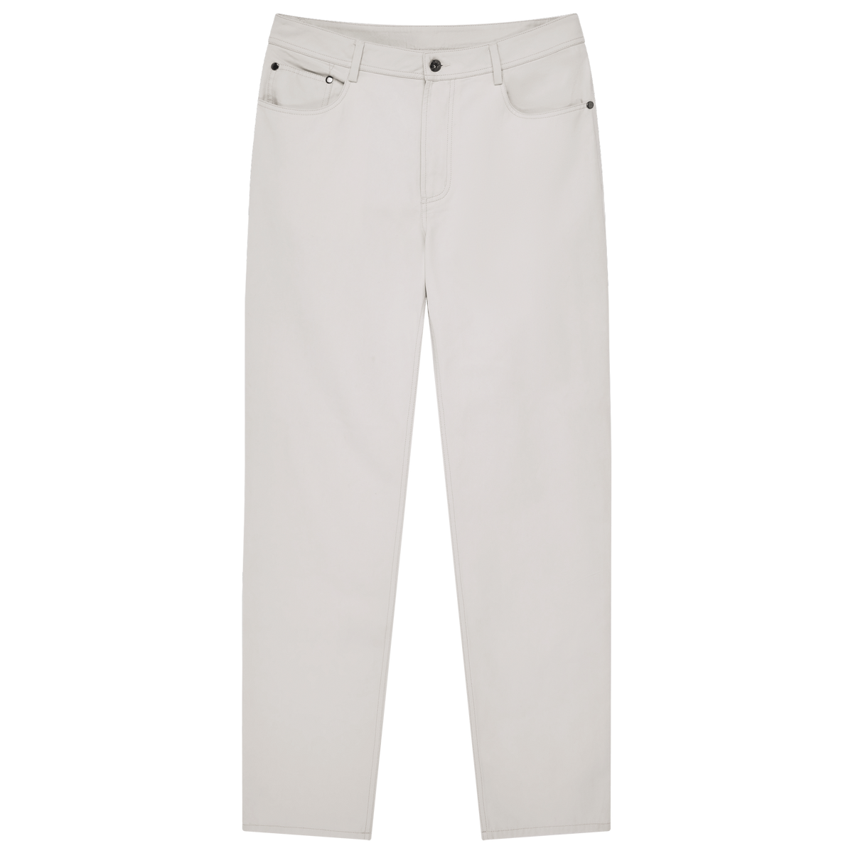 パンツ PHIGVEL CANVAS 5POCKET TROUSERS white Five Pocket Canvas Trouser - Bone