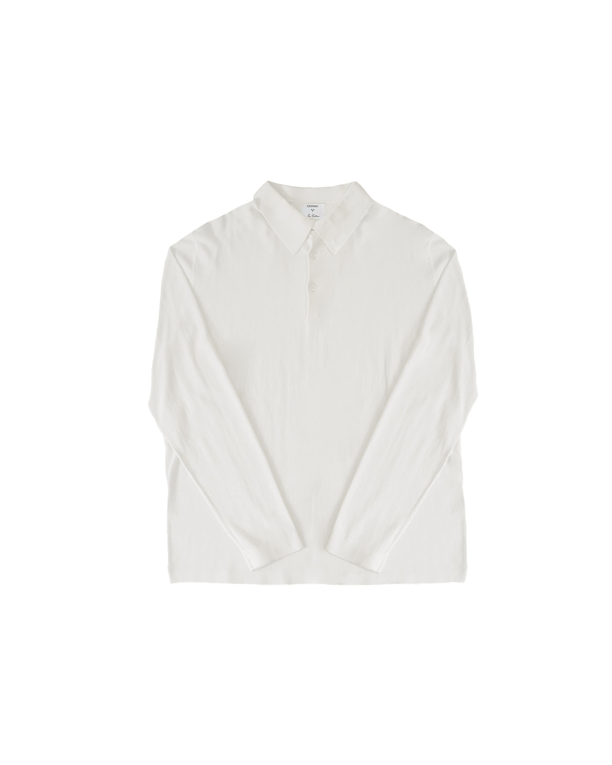 Ice Cotton Long Sleeve Polo - Off White