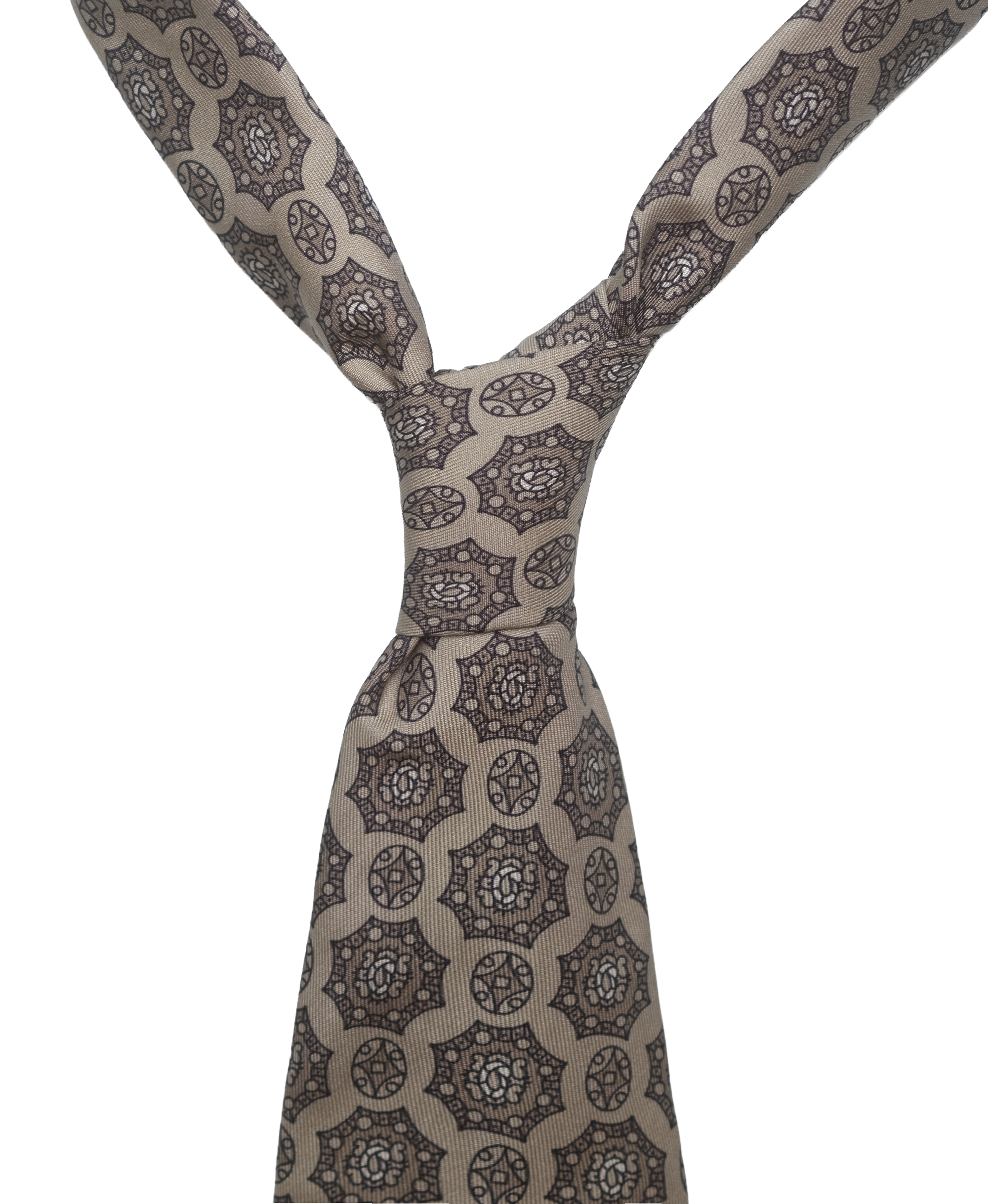 Paisley Bandana Tie - Taupe