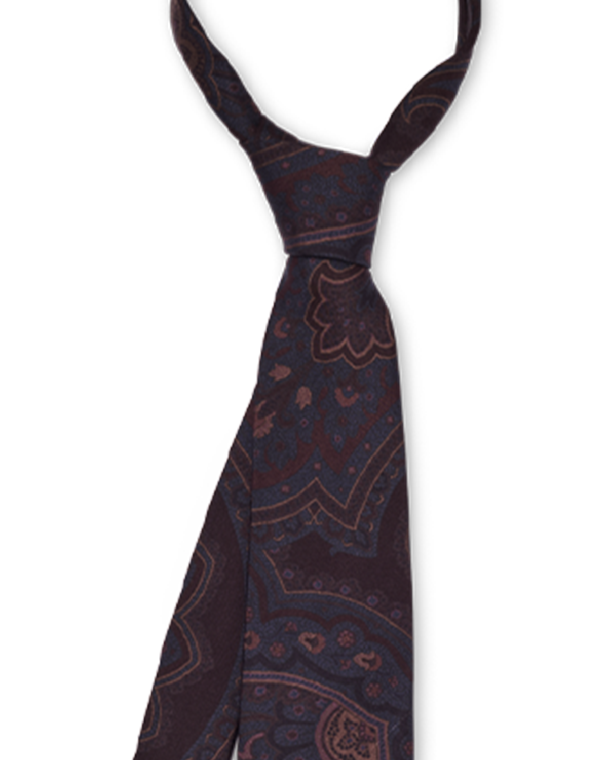 Paisley Madder Tie - Navy