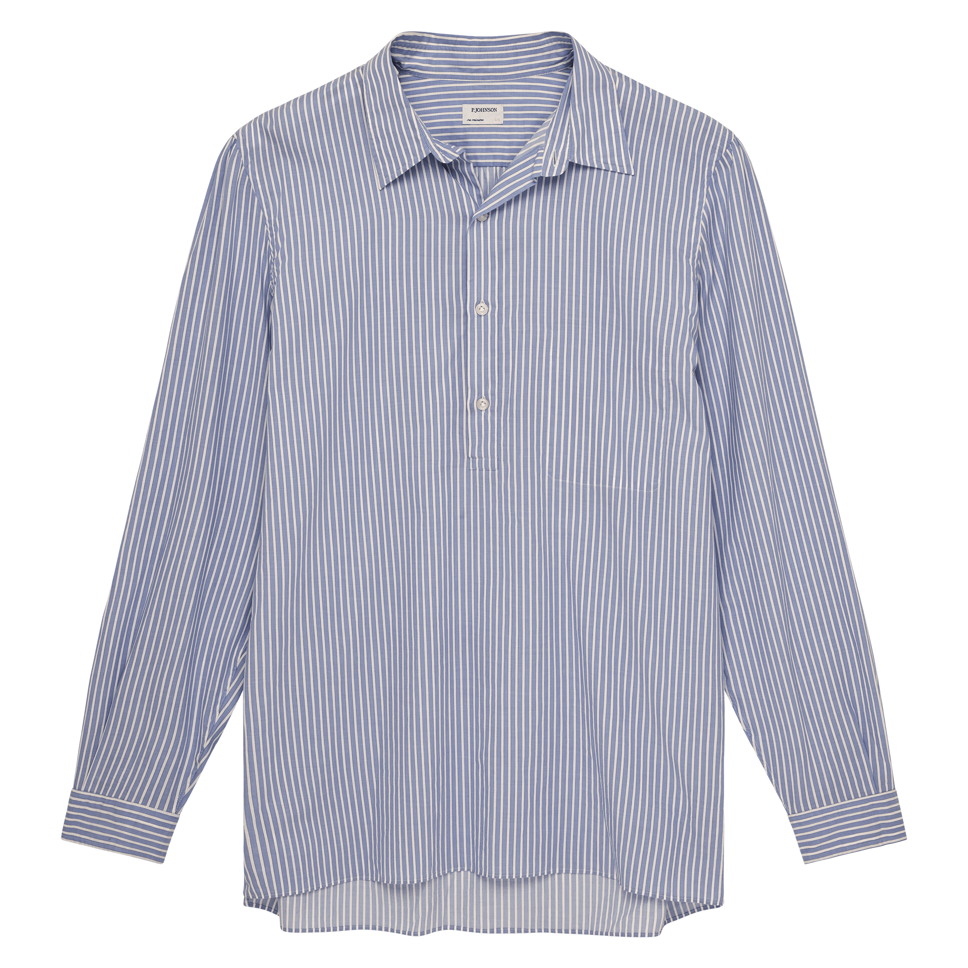Poplin Popover - Blue & White Stripe