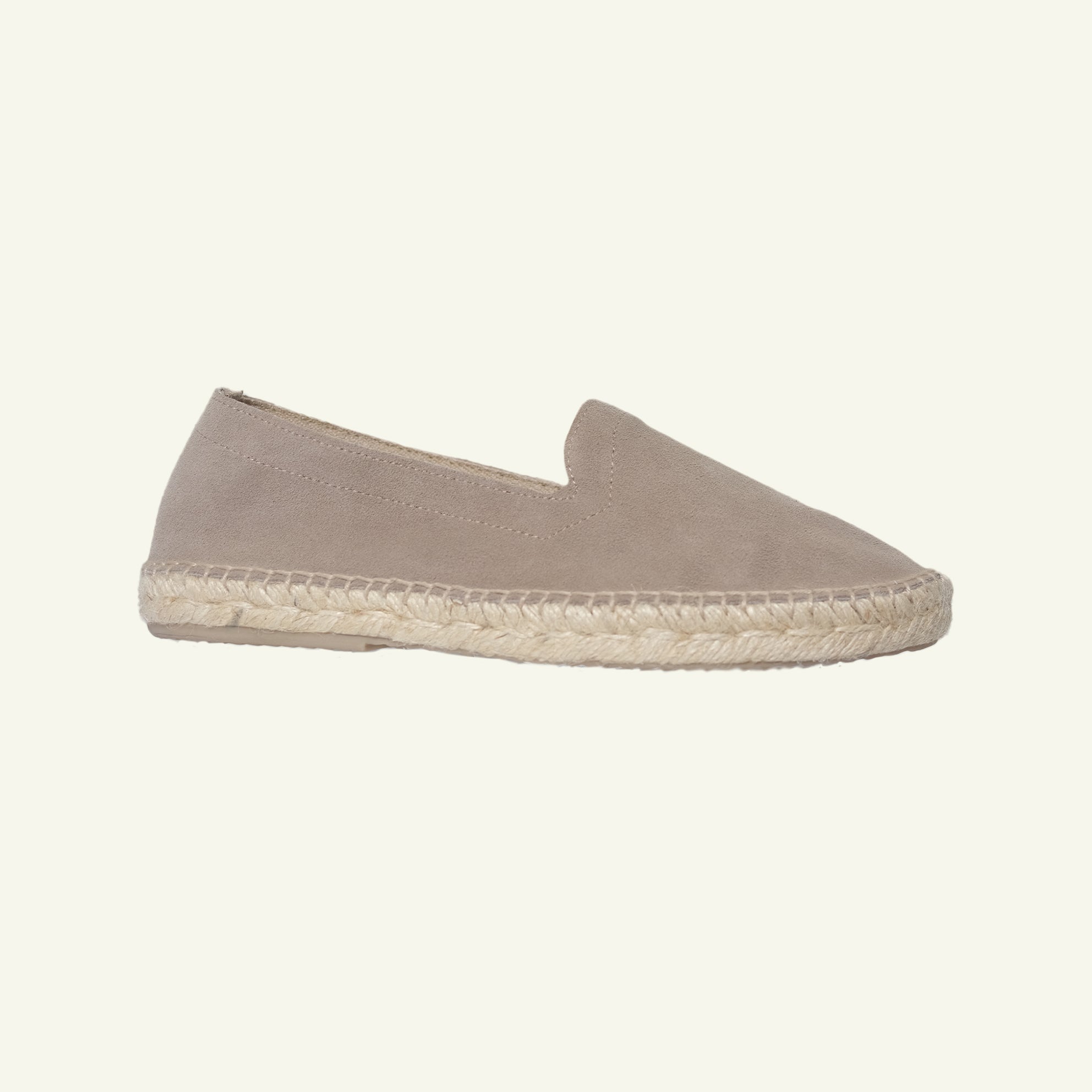 Suede Tonal Espadrille - Stone