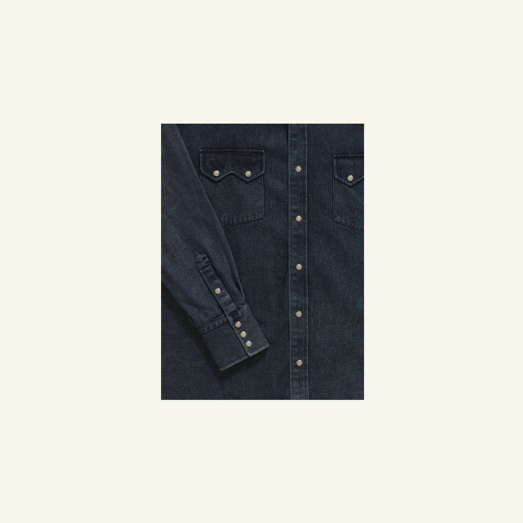 Western Shirt - Black Denim