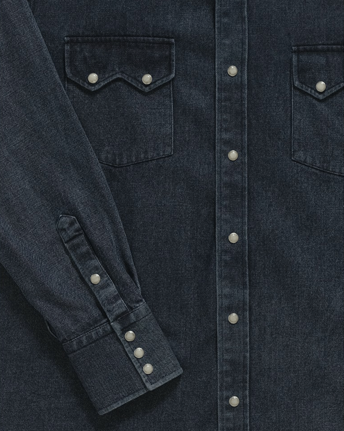 Western Shirt - Black Denim