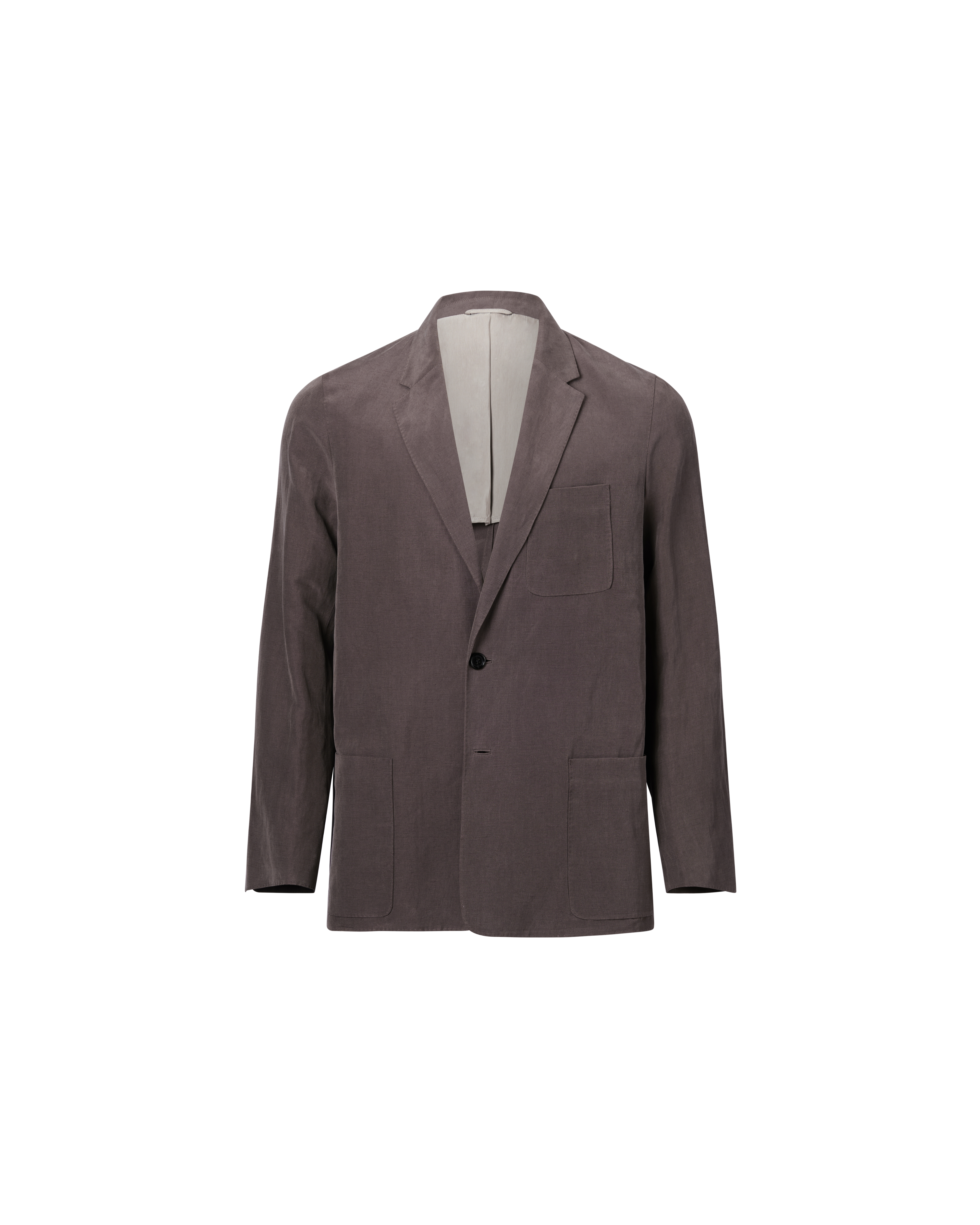Slack Jacket - Chocolate Silk Linen