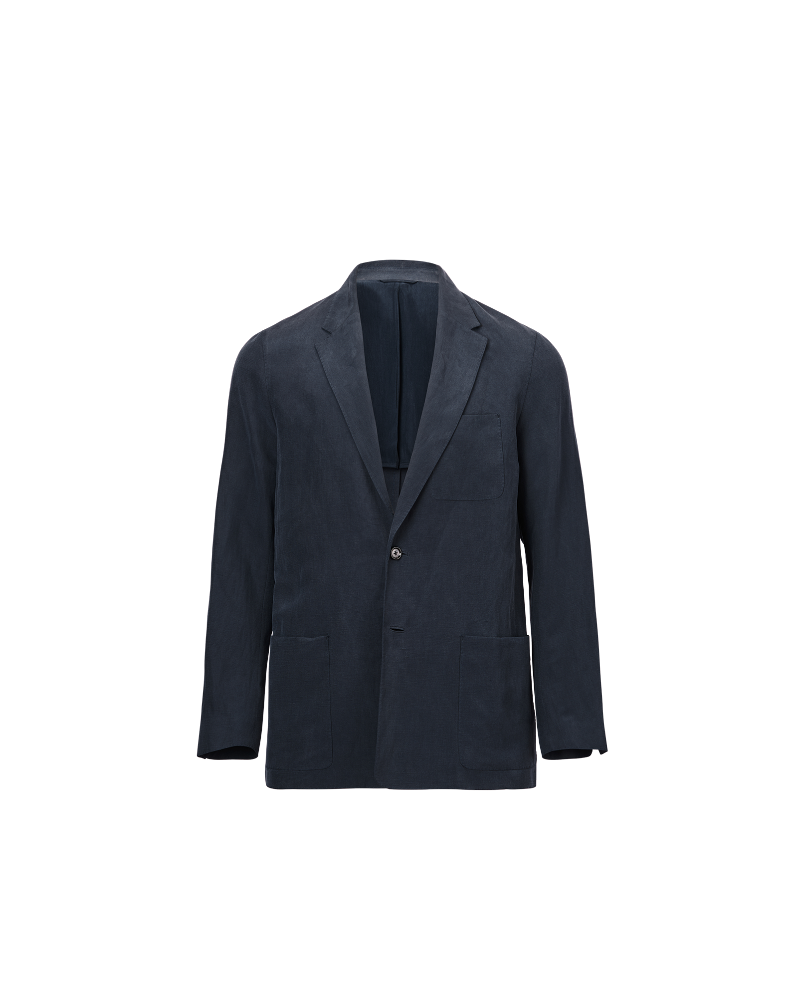 Slack Jacket - Navy Silk Linen