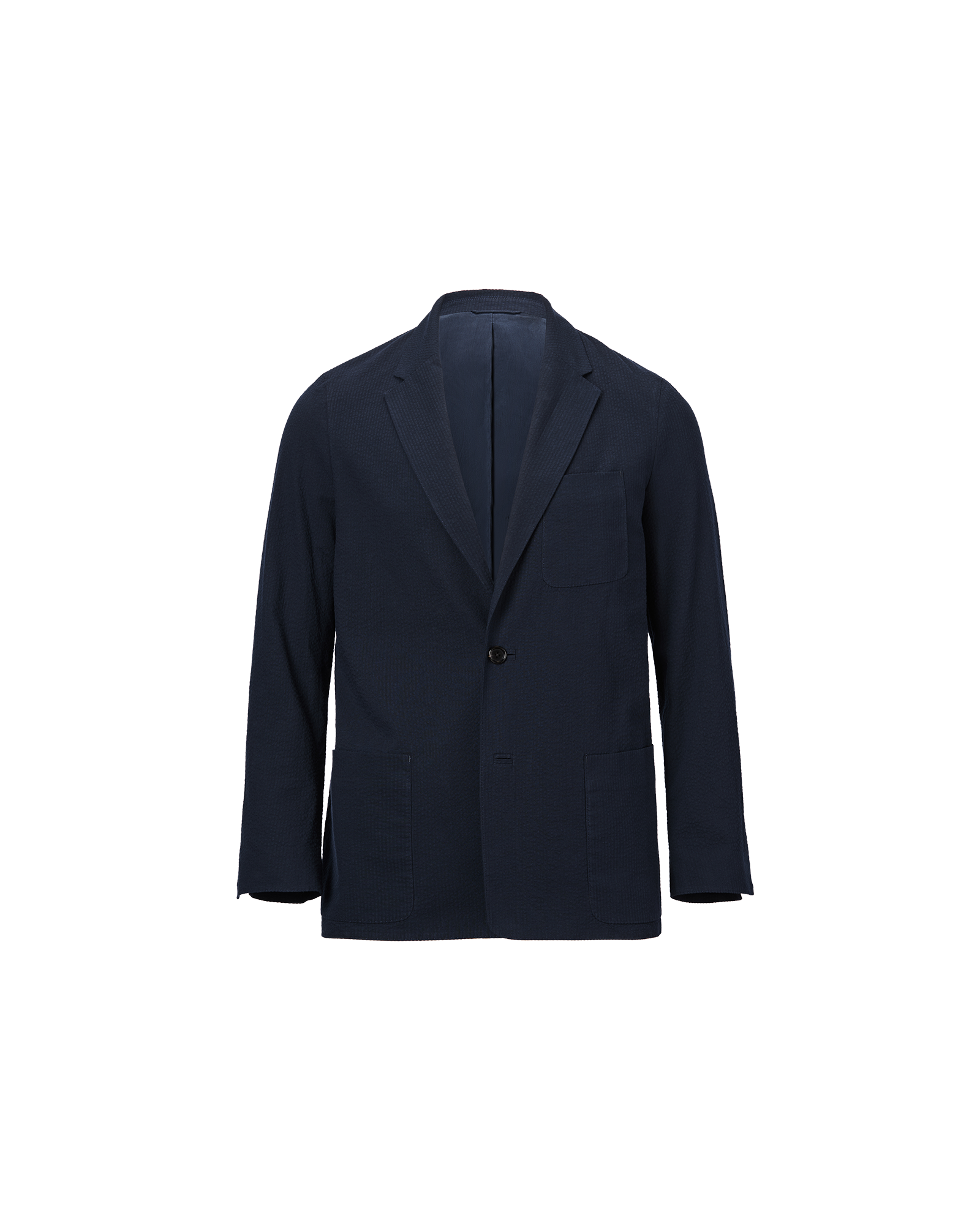 Slack Jacket - Navy Seersucker
