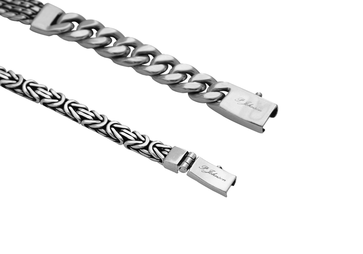アクセサリー PJ CHAIN BRACELET - SILVER Men's Silver Bracelet - Small