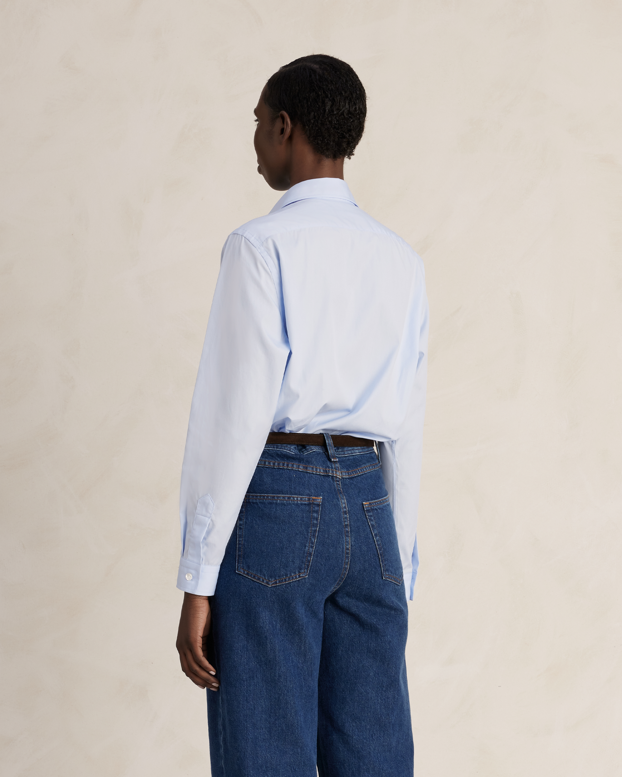 Classic Shirt - Mid Blue Poplin