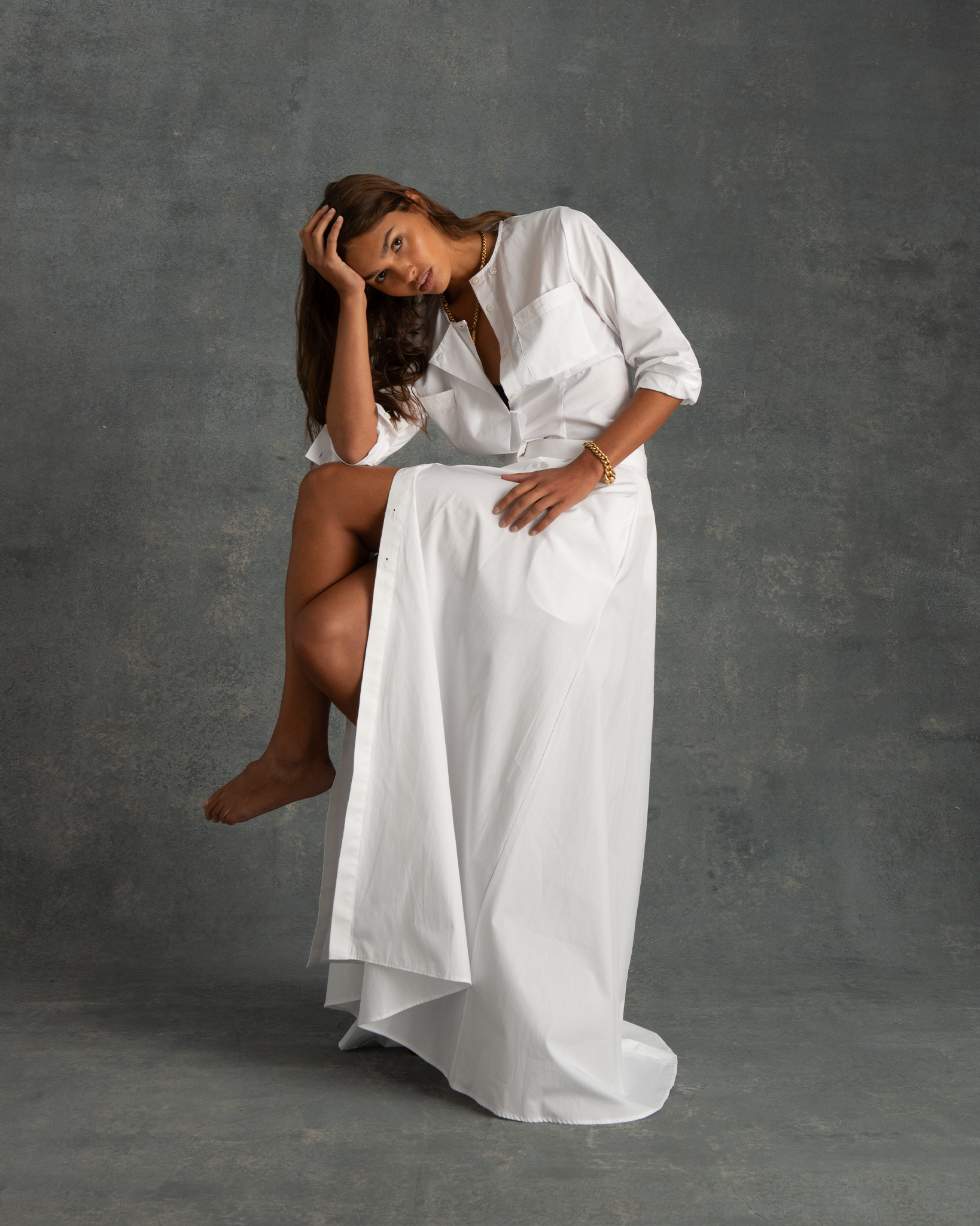 Inès Shirt - White Poplin