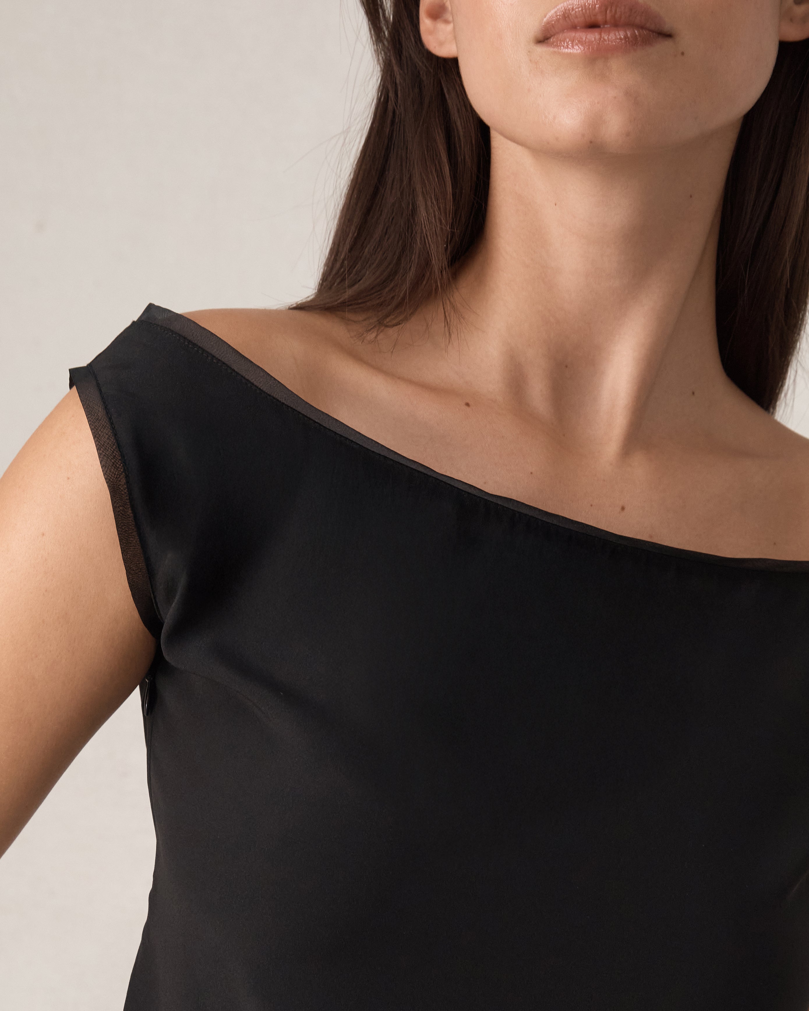 Faye Top - Black Silk