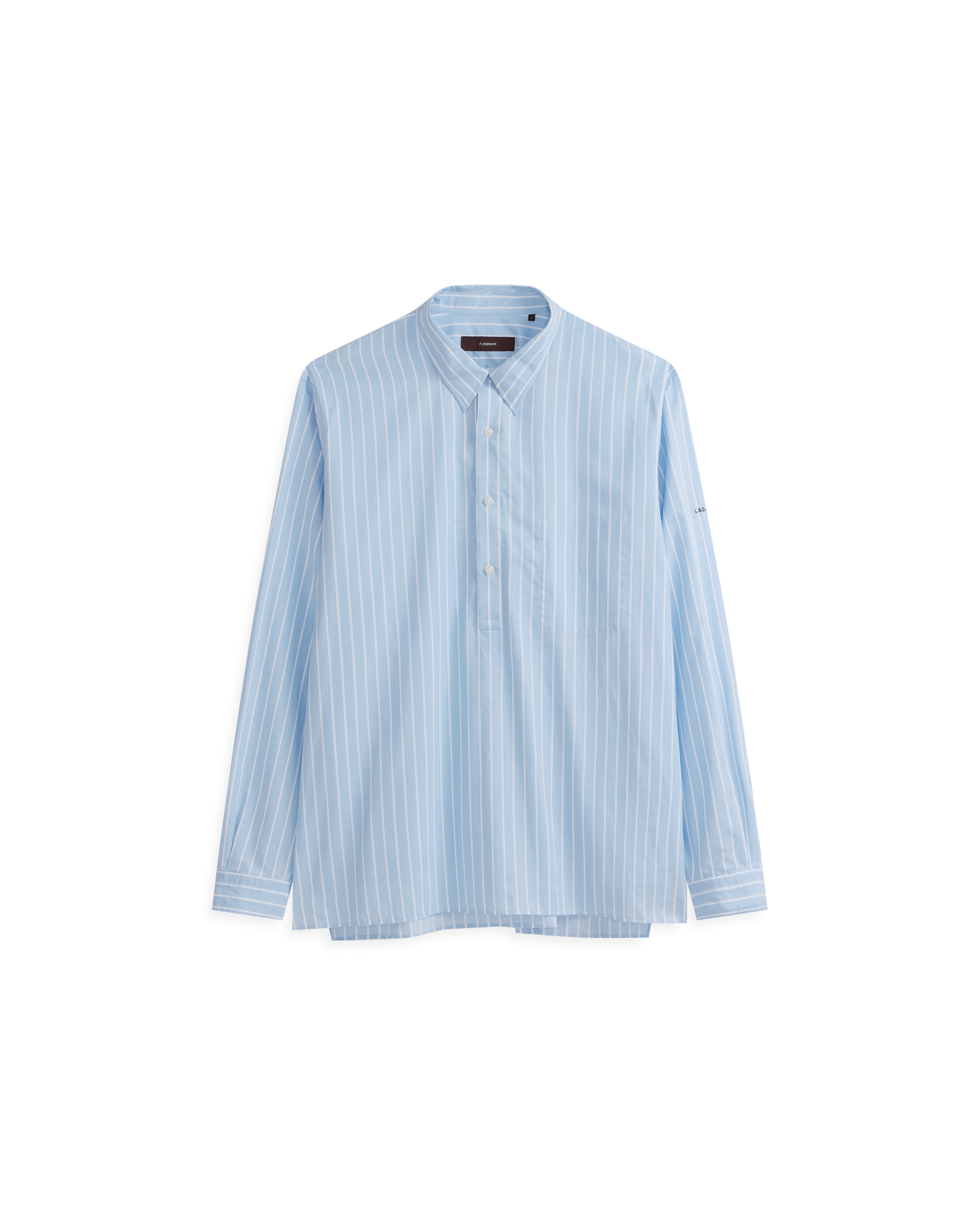 Fine Twill Popover - Blue Stripe