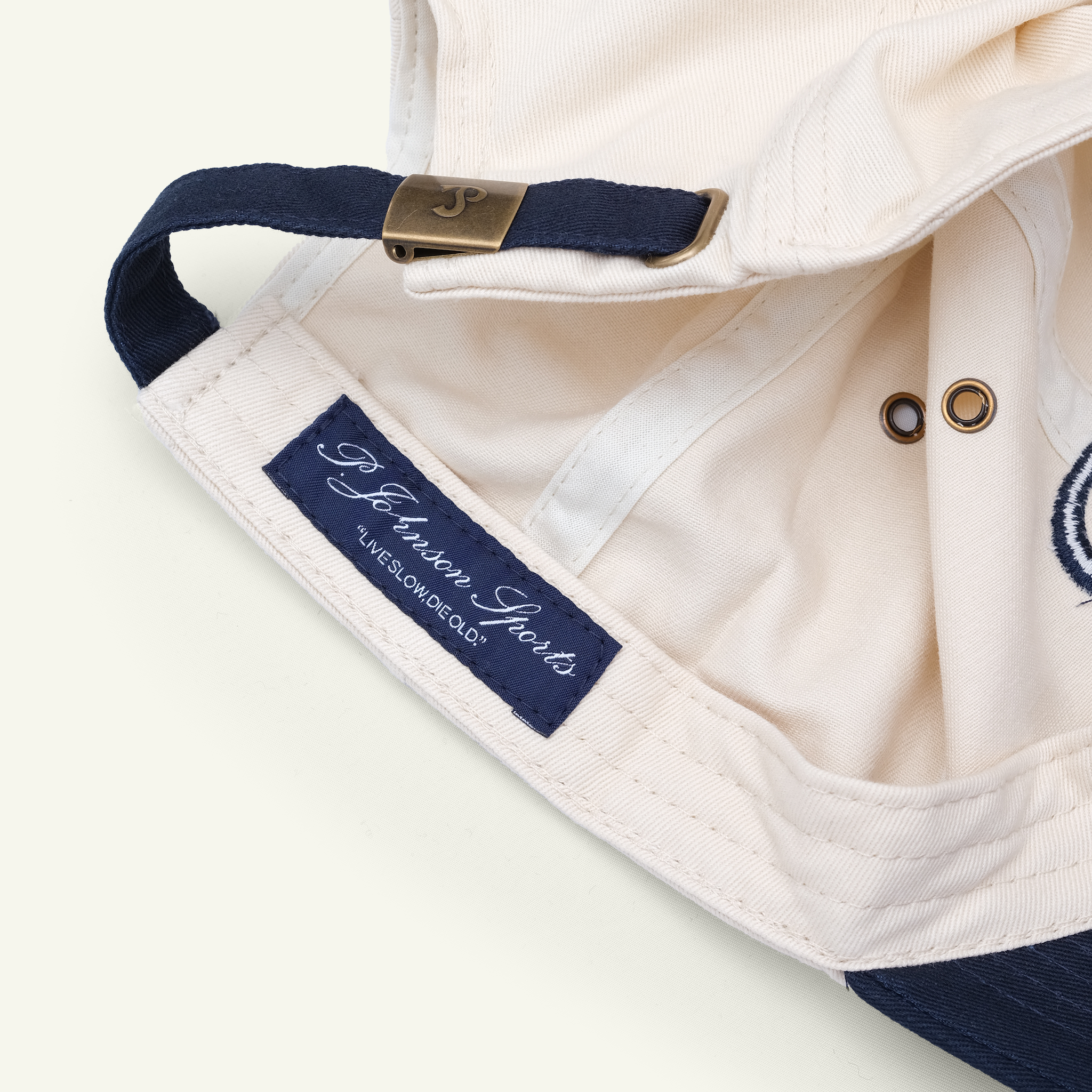 Navy & Off White Team Cap