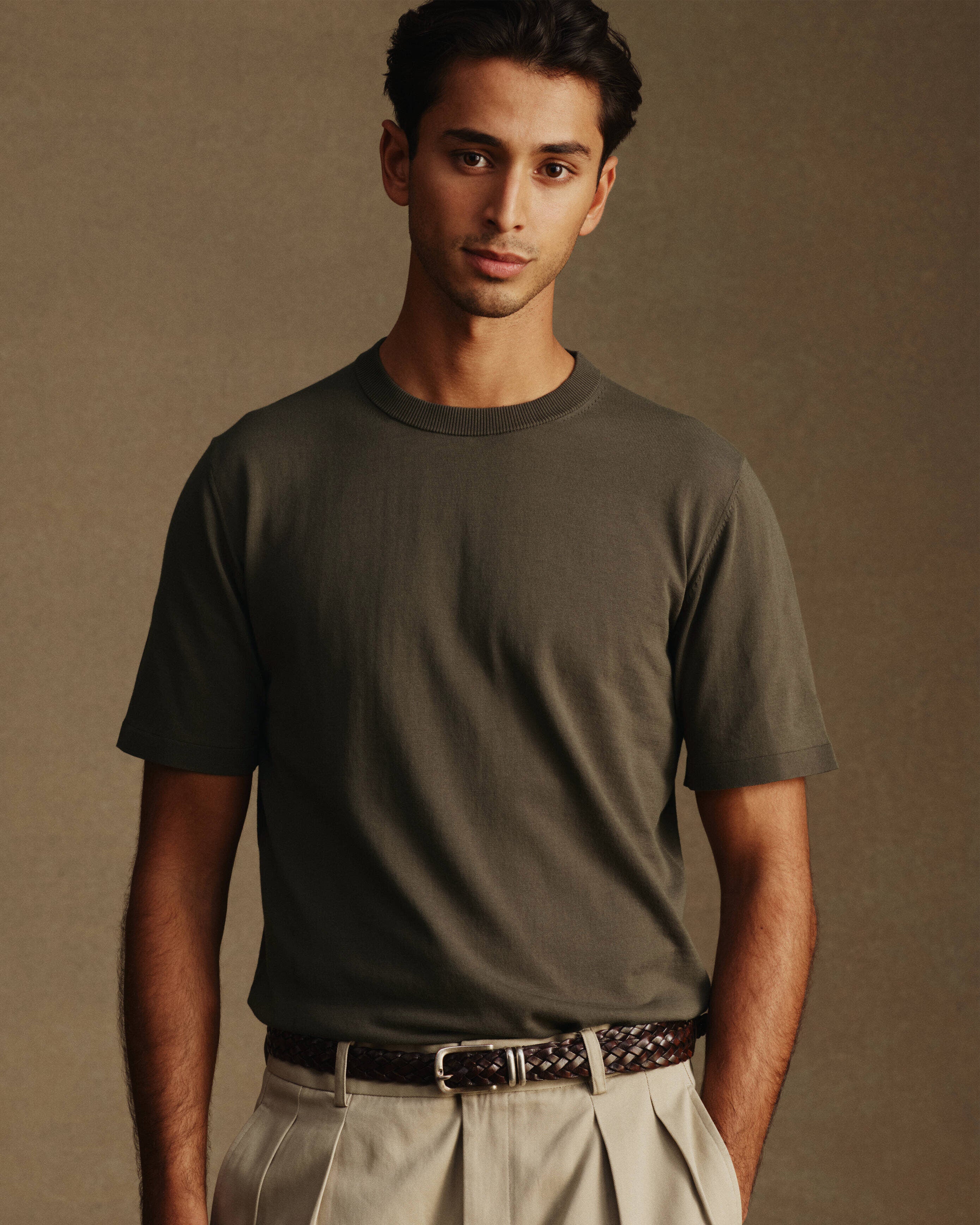 Ice Cotton Tee - Dark Moss