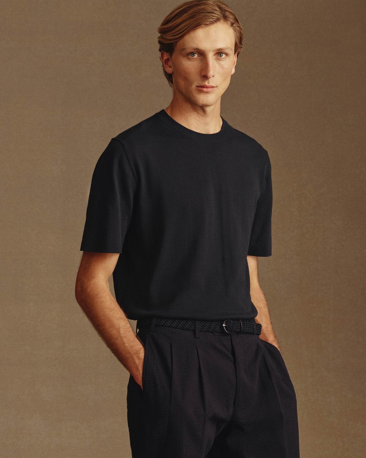 Ice Cotton Tee - Navy
