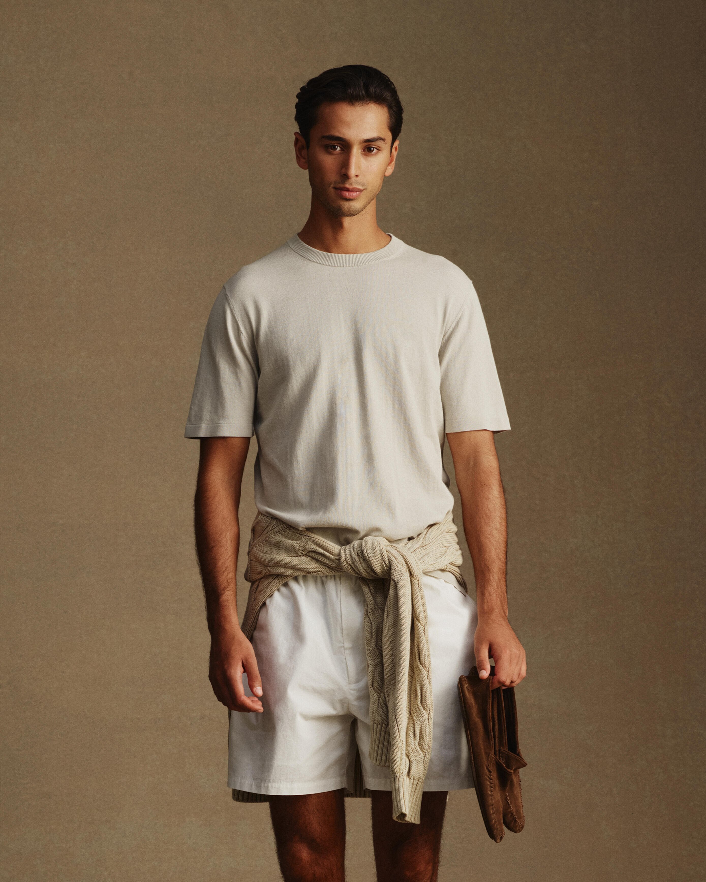 Ice Cotton Tee - Greige