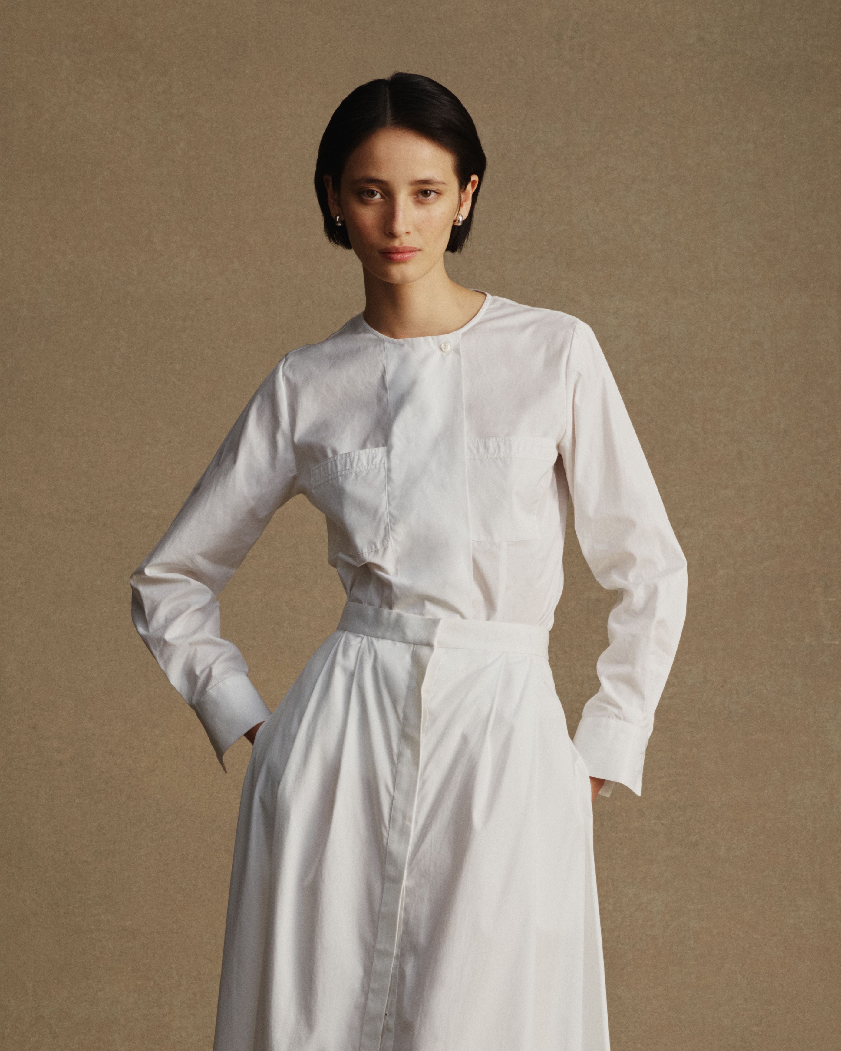 Inès Shirt - White Poplin