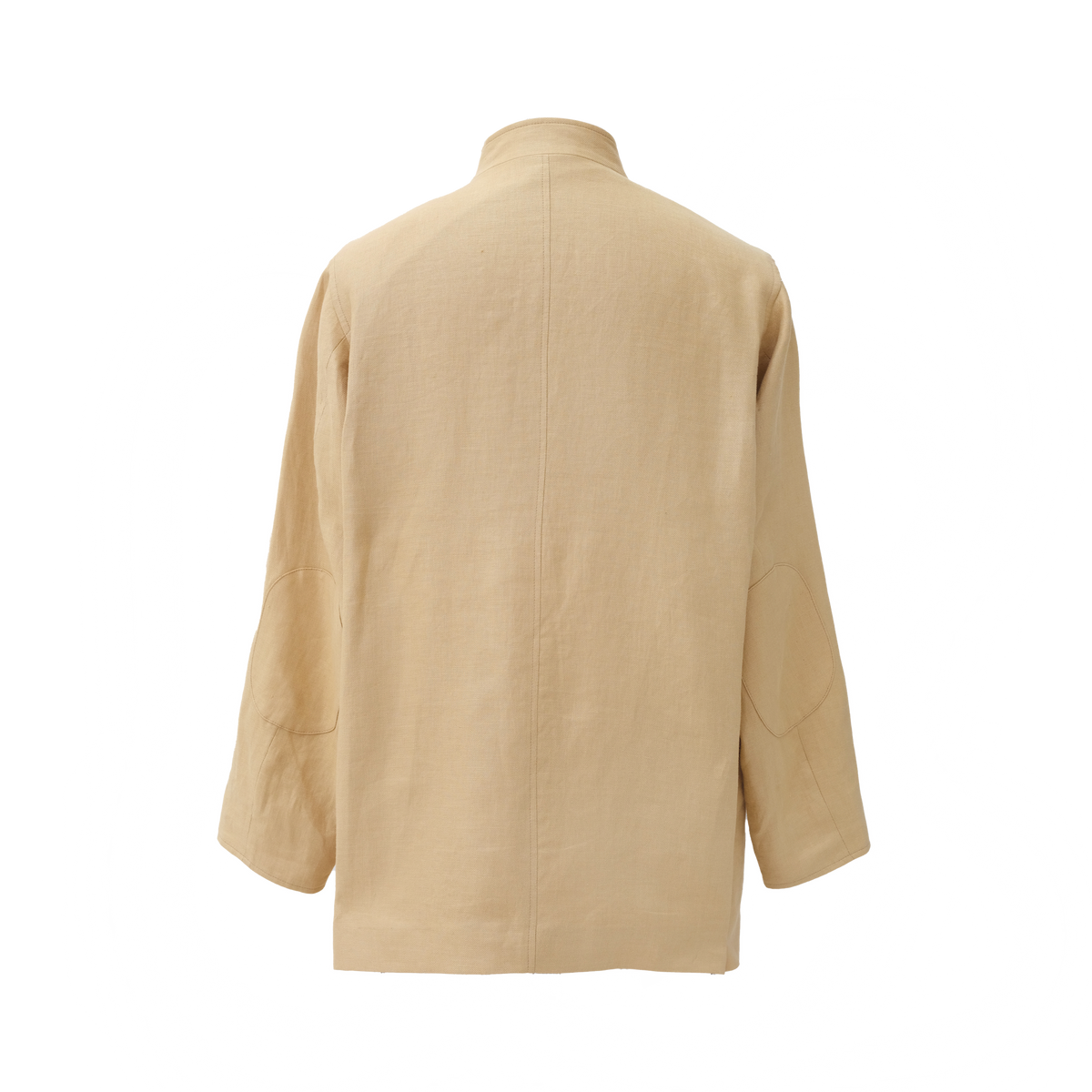 Shrunken '90s Linen Blend Lightweight Trucker Jacket - Grey