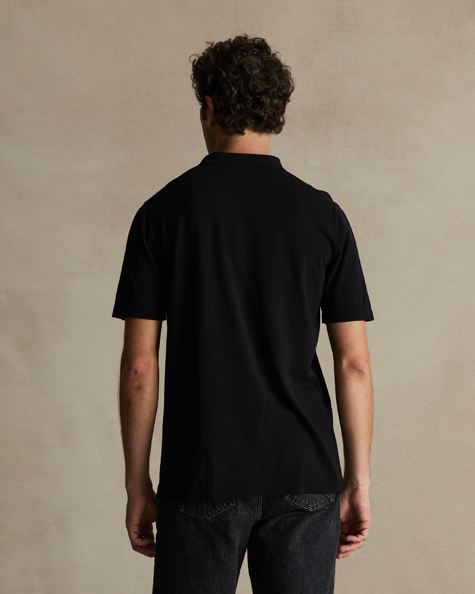 Ice Cotton Polo - Black