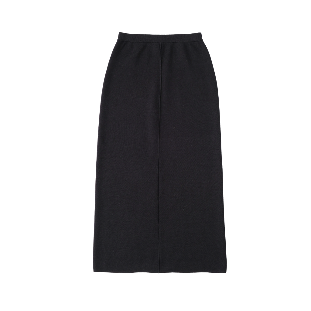 Black Milano Knit Skirt