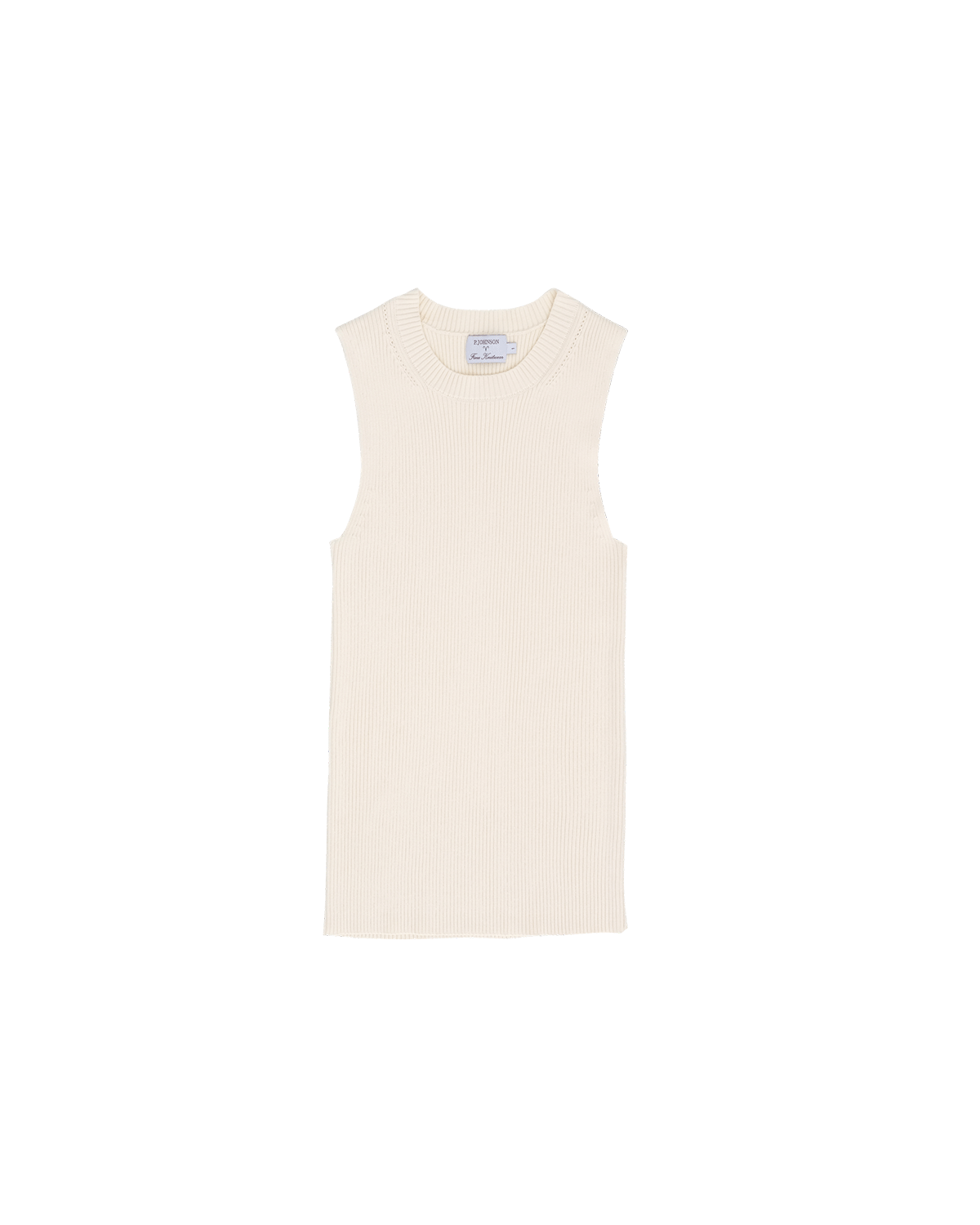 Georgia Rib Knit Tank - Off White