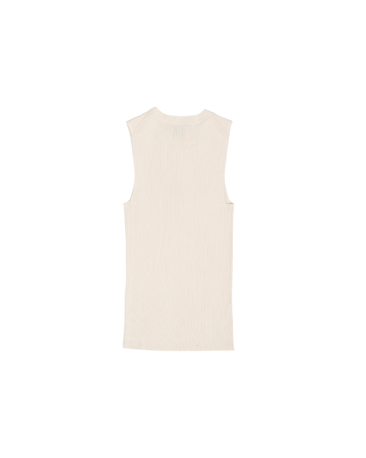 Georgia Rib Knit Tank - Off White