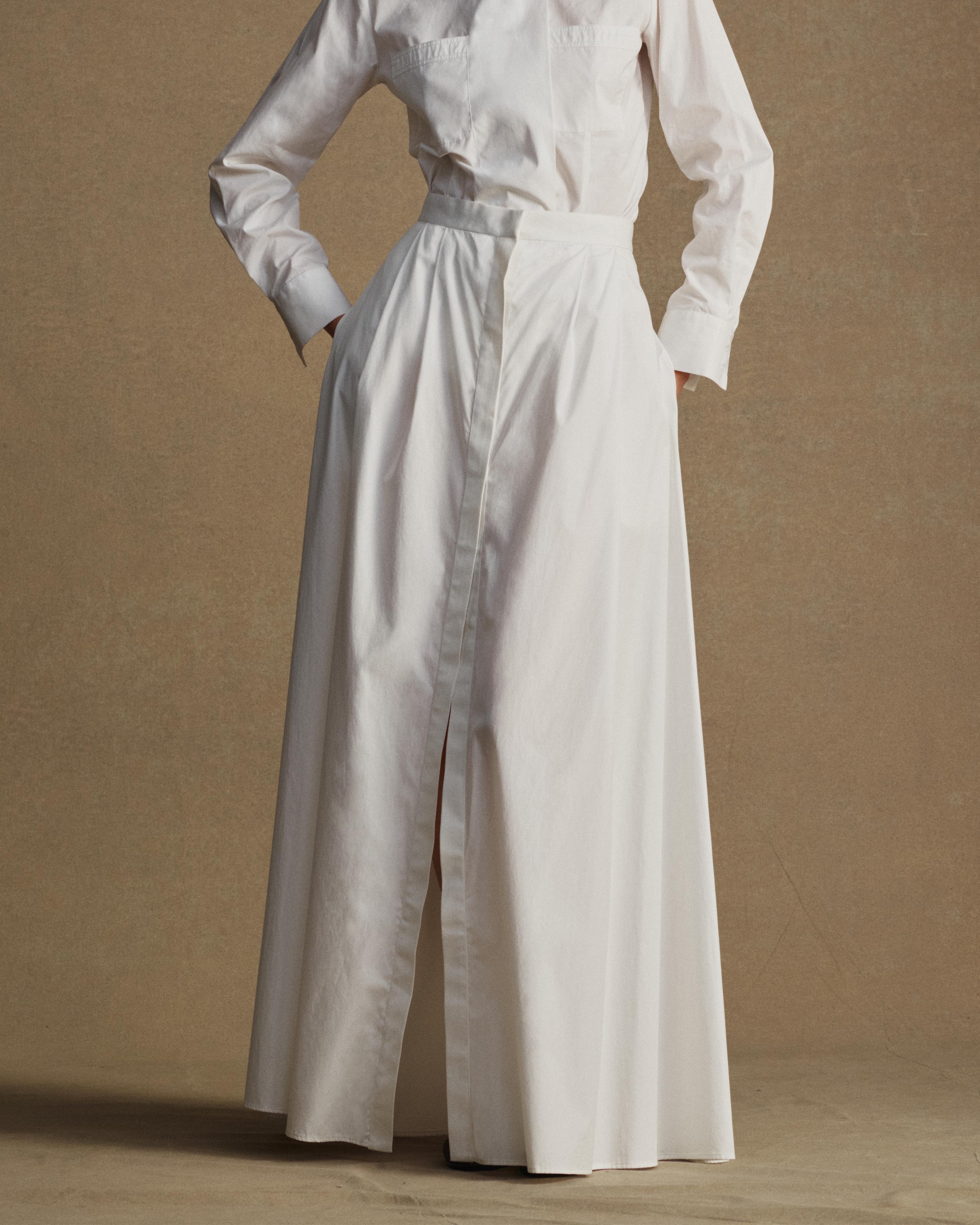 Kahlo Skirt - White Poplin