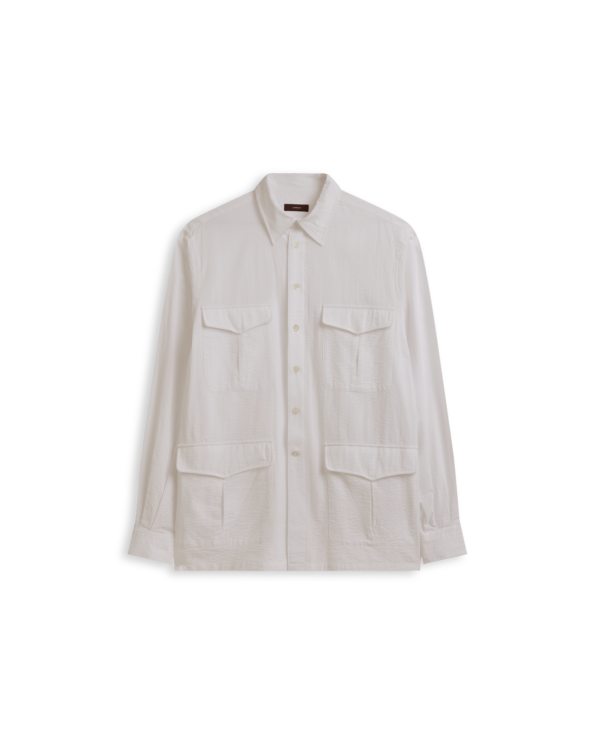 Lamu Shirt - White Seersucker