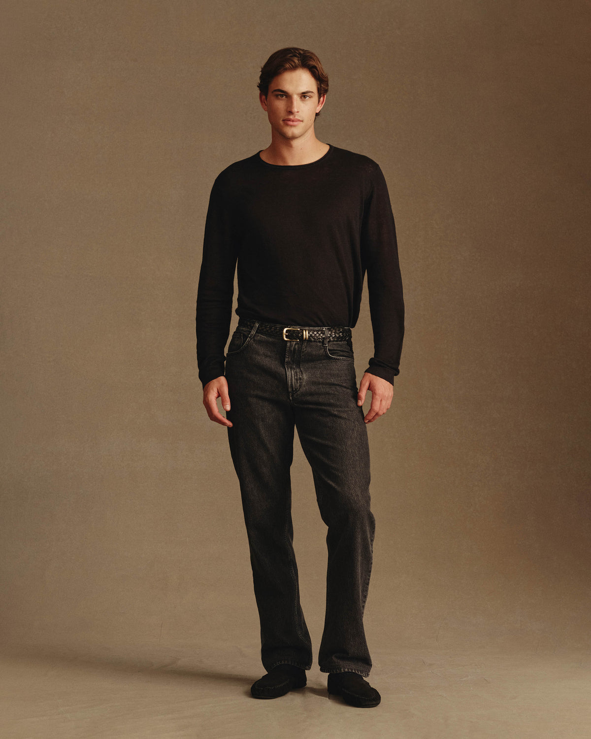 Linen Sweater - Black