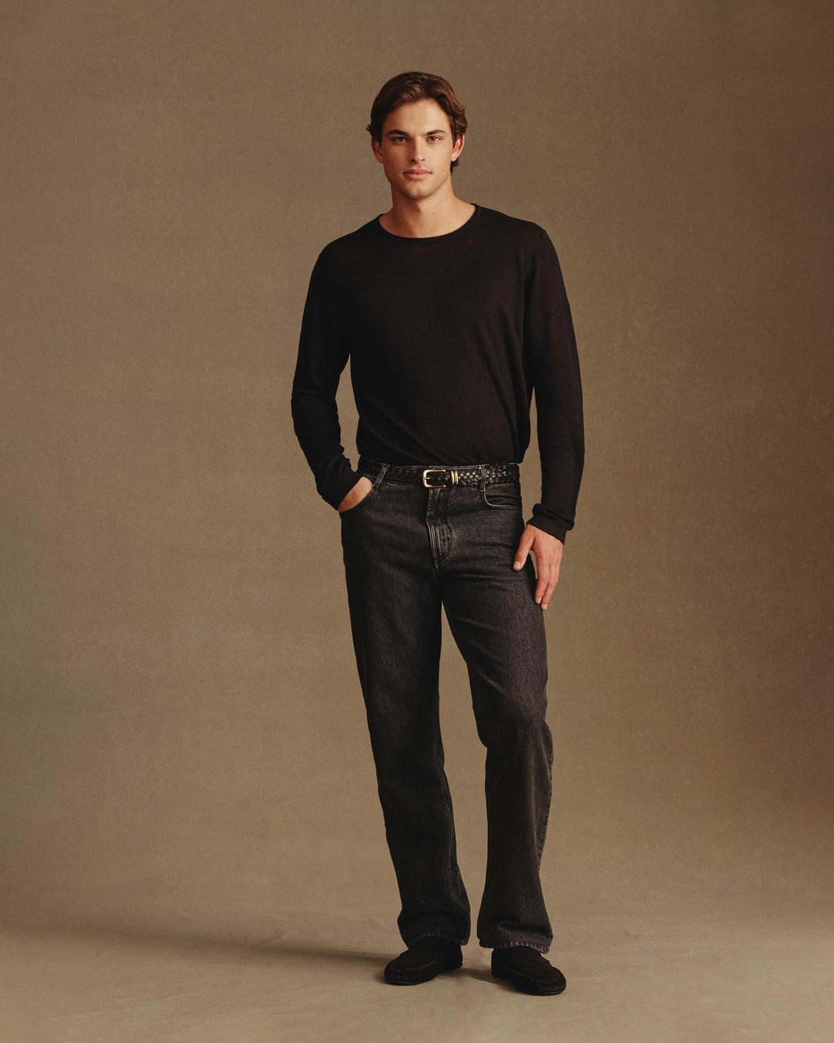 Linen Sweater - Black