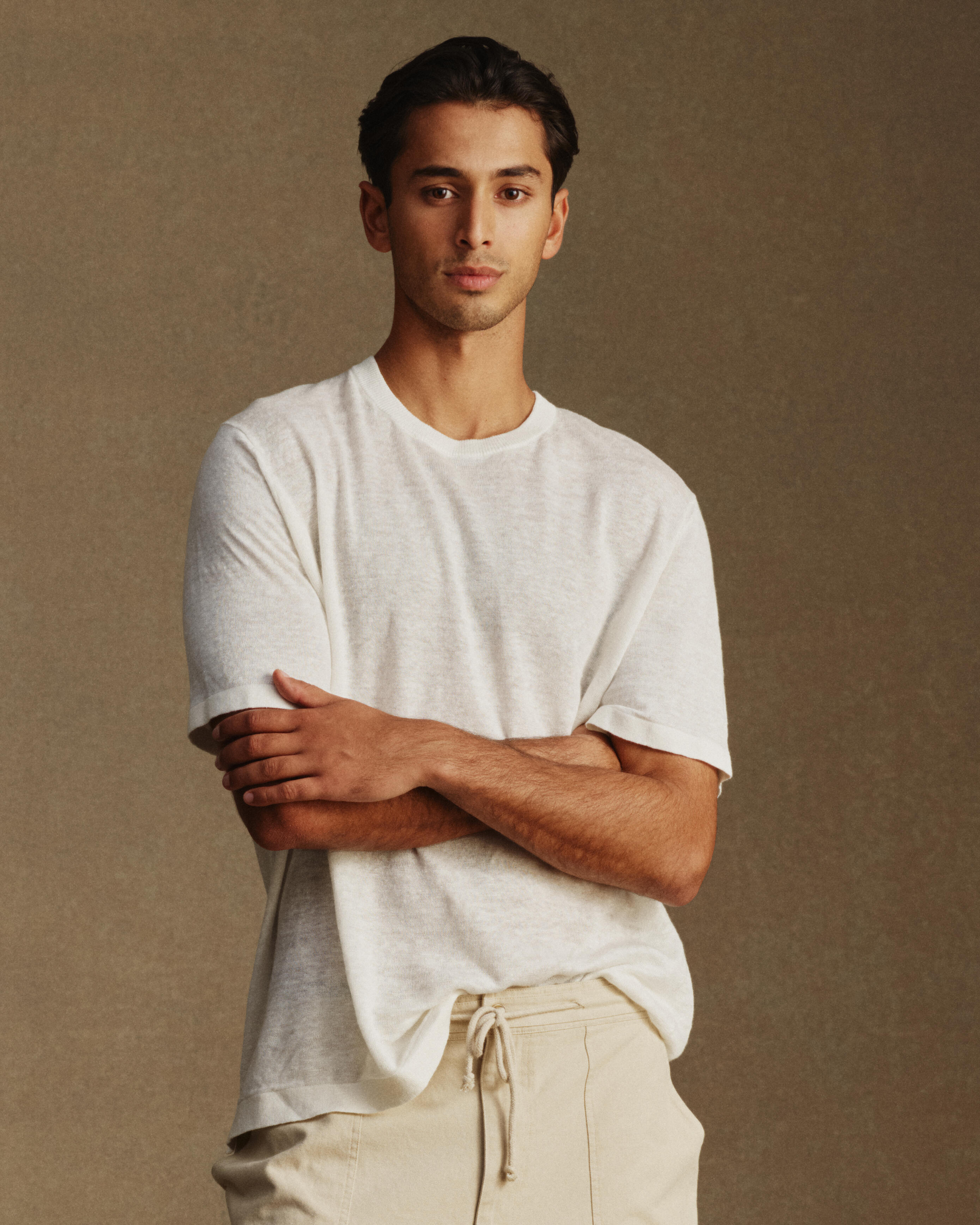 Linen Tee - Off White
