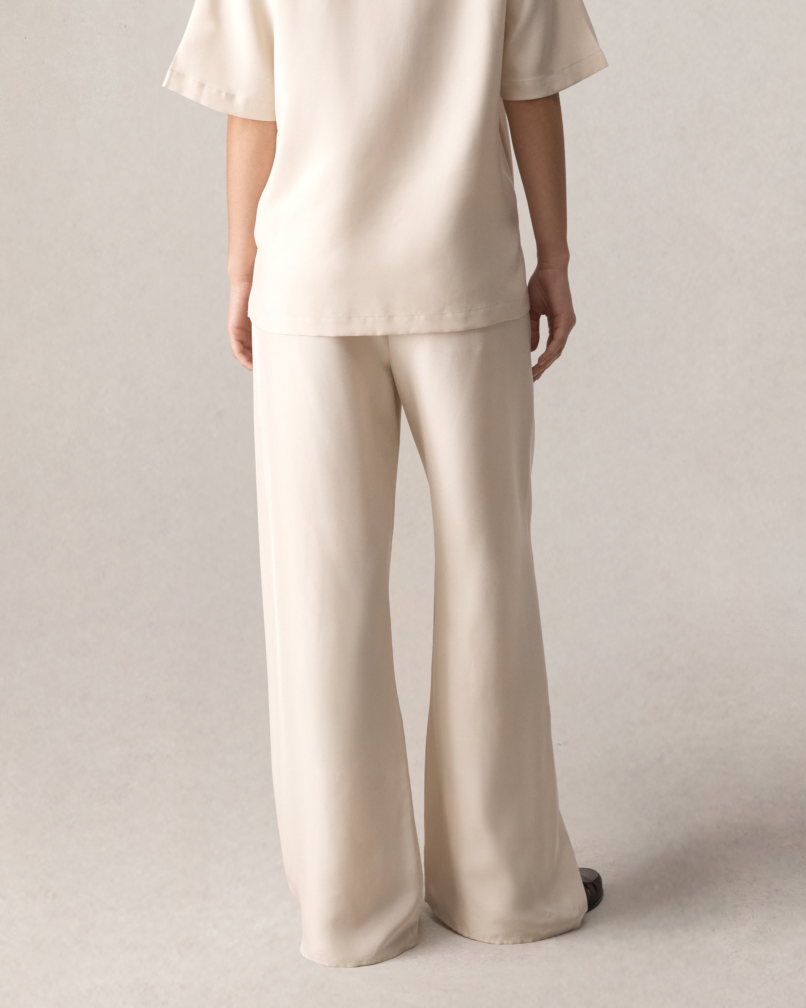 New Marella Trouser - Beige Dupioni