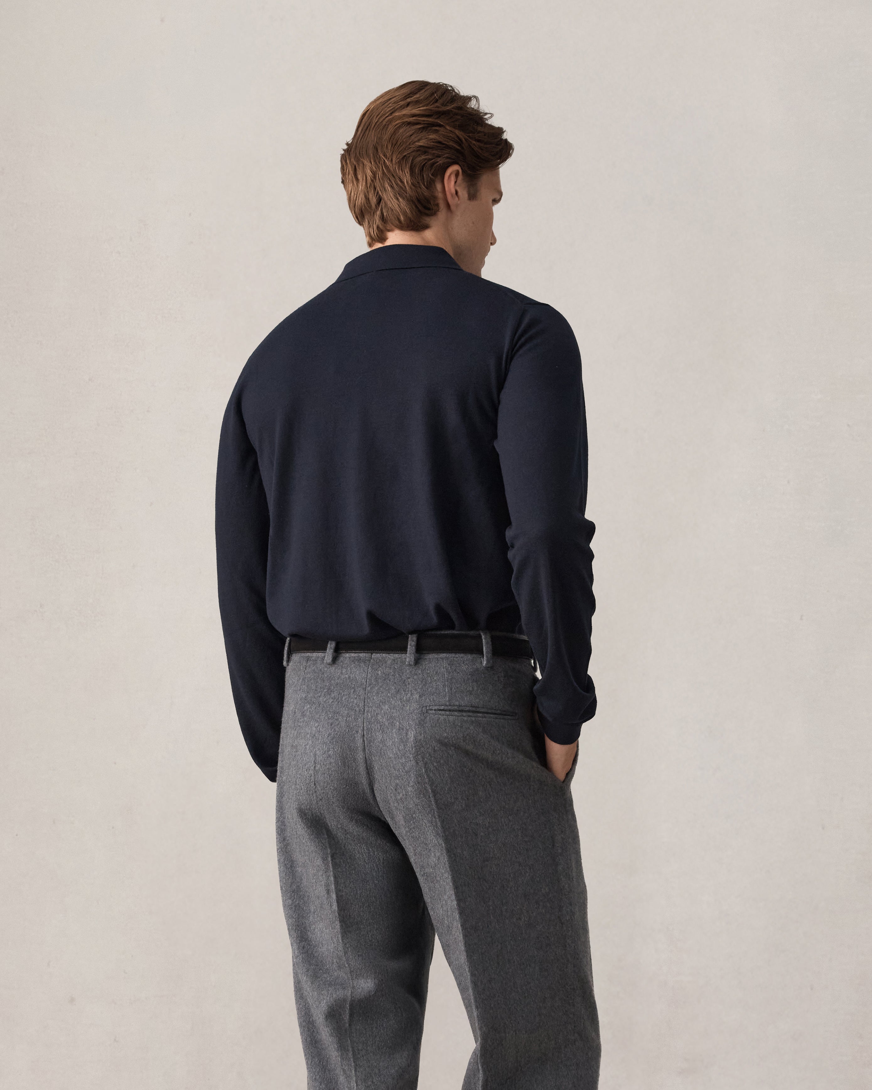 Merino Crewlo - Navy