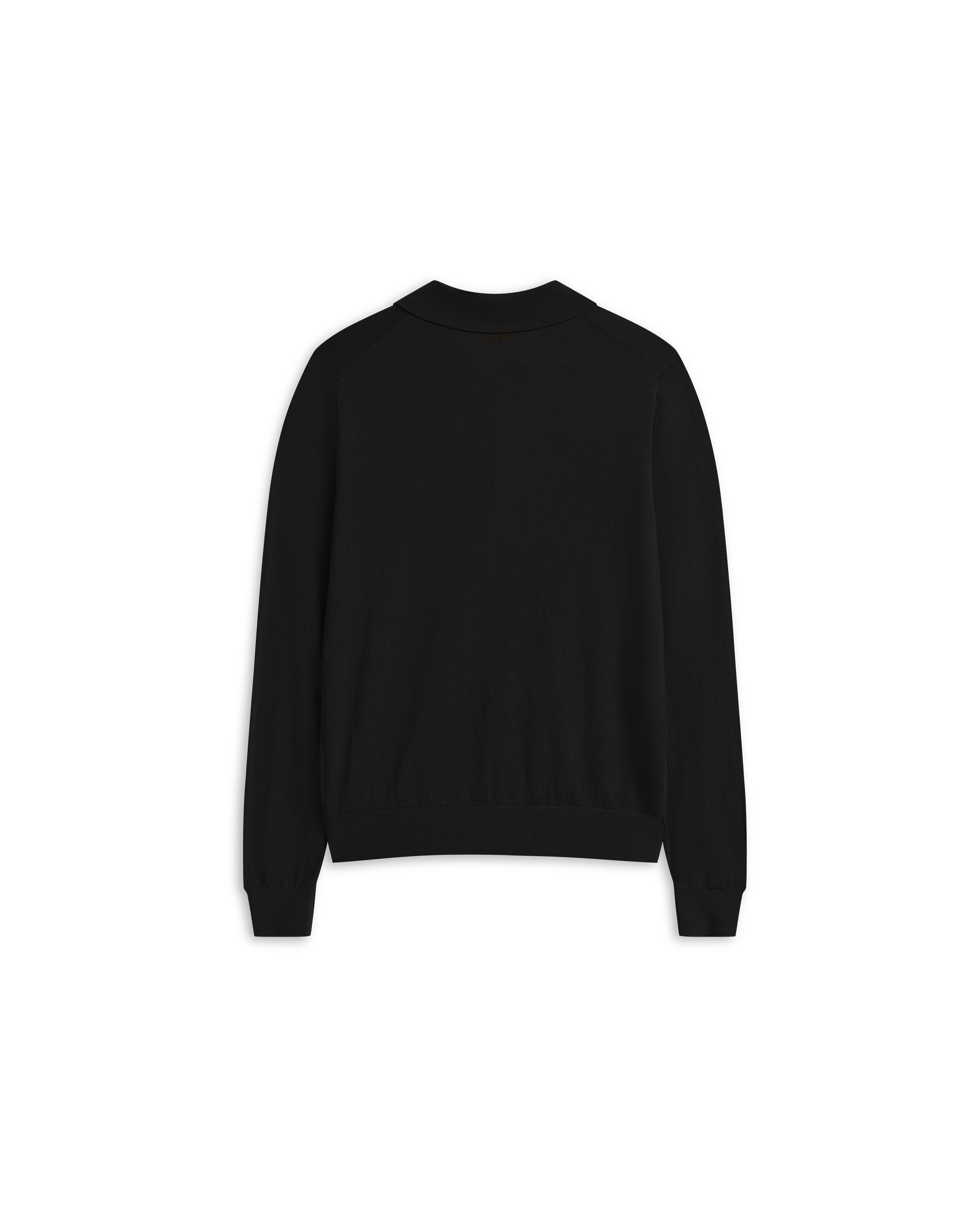 Merino Polo - Black