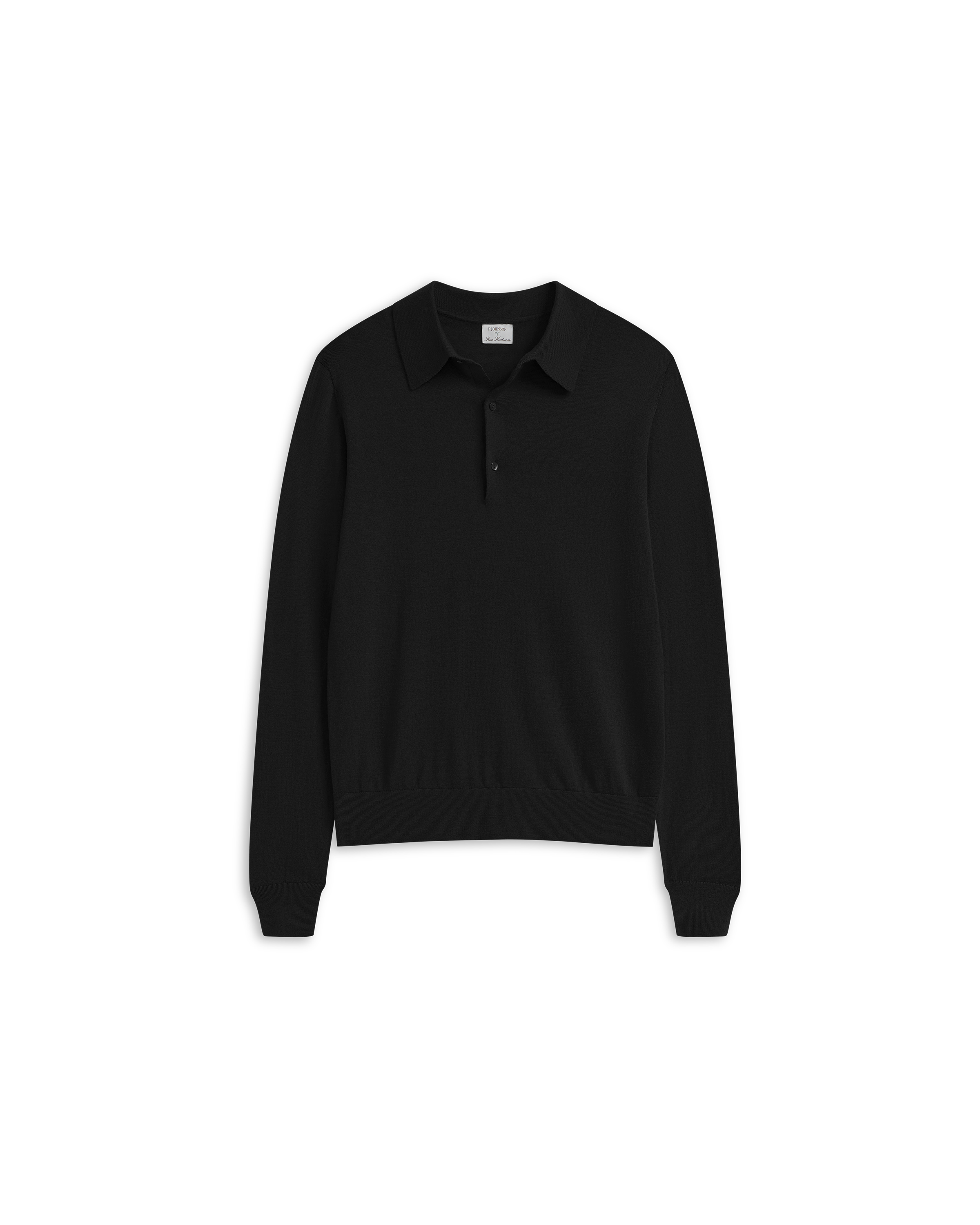 Merino Polo - Black