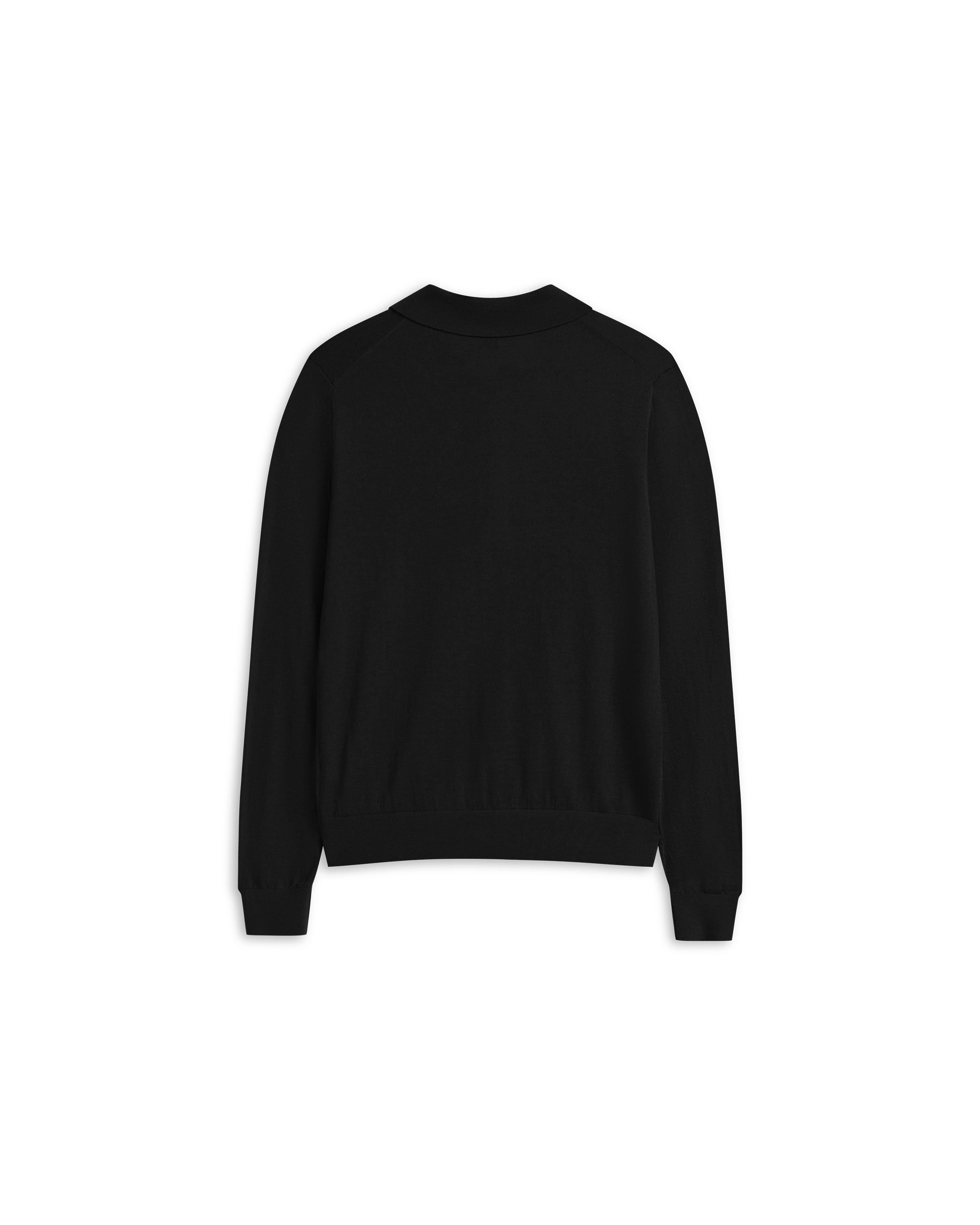 Merino Quarter Zip - Black