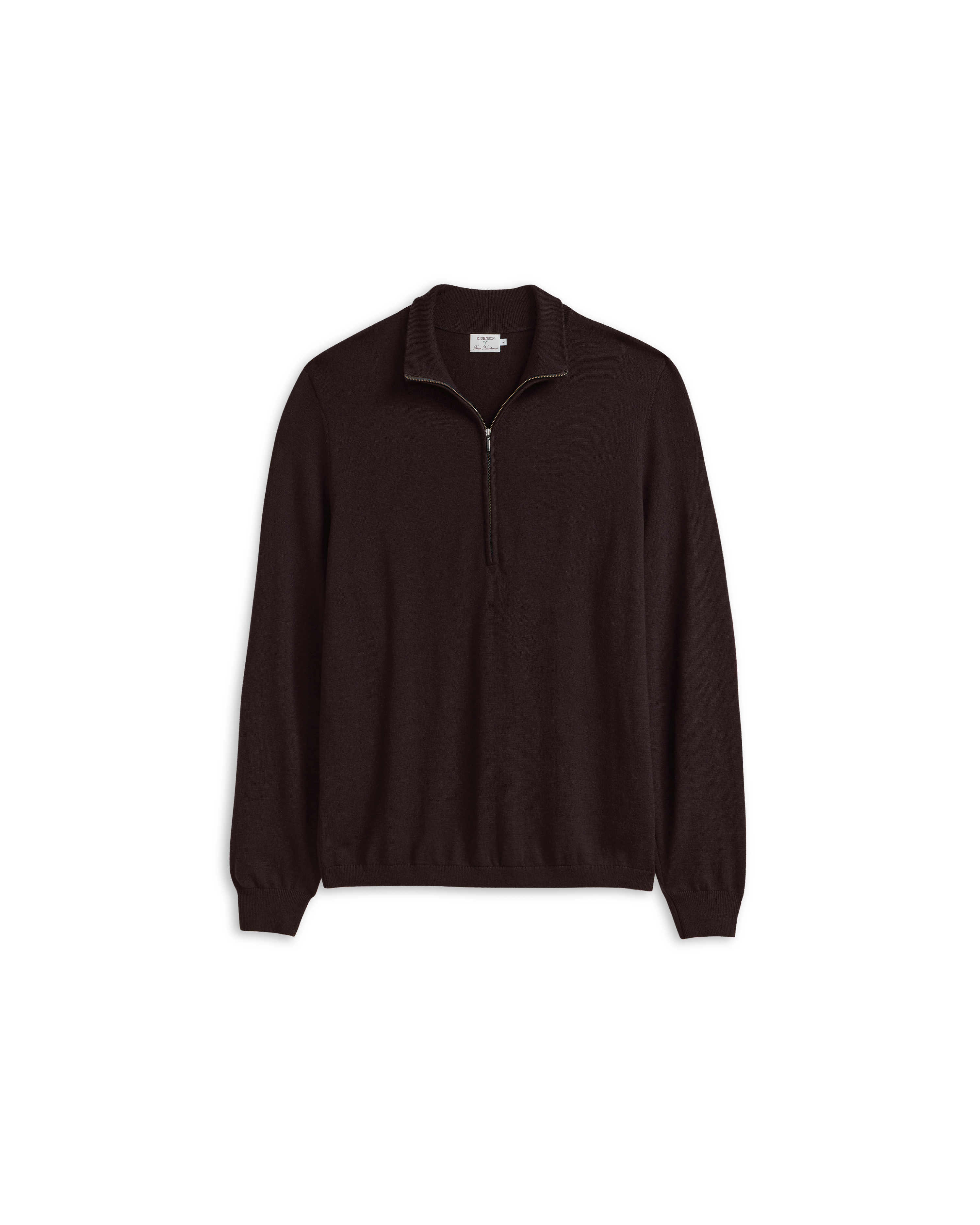 Cass Merino Quarter Zip - Espresso