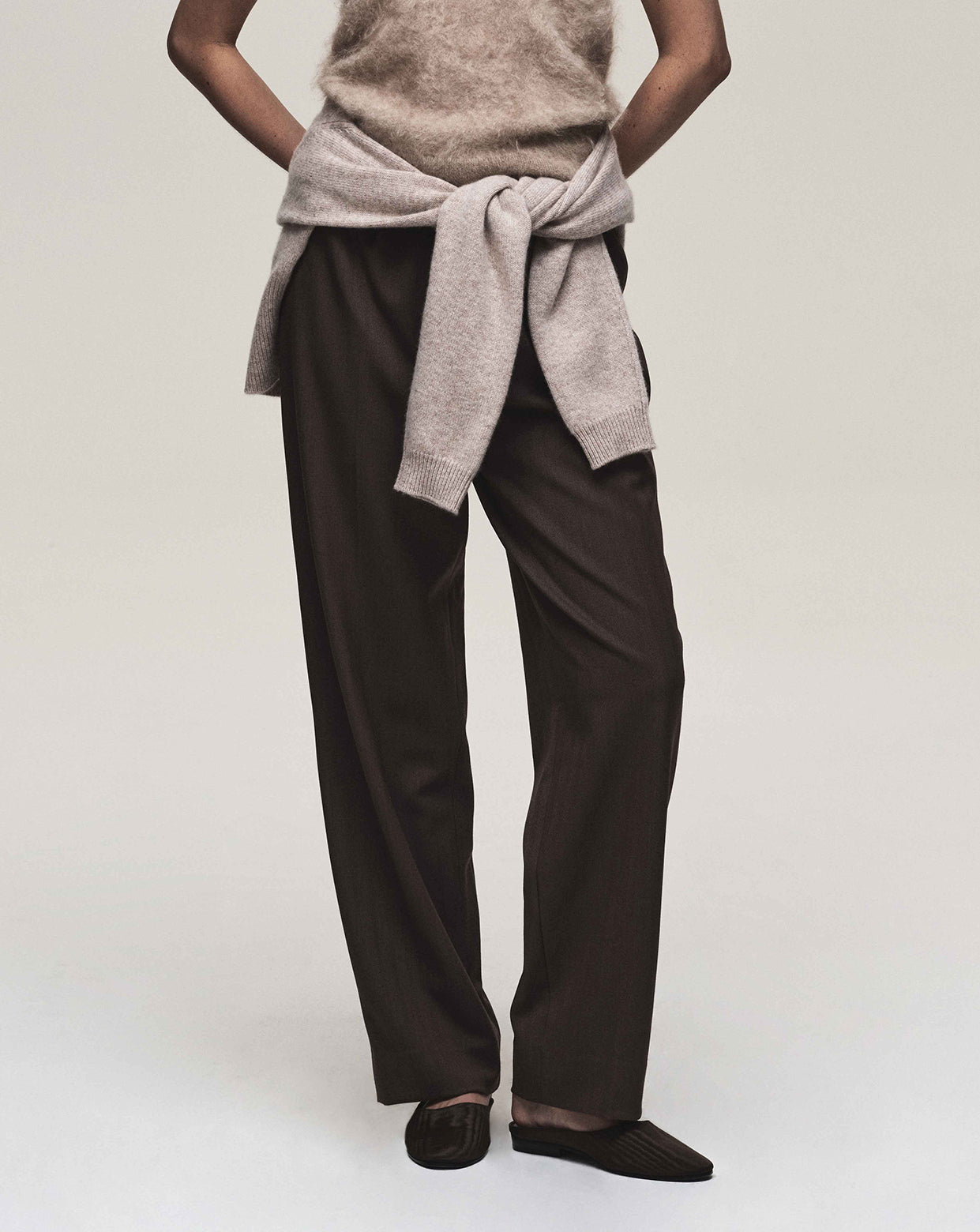 Moire Femme Mule - Chocolate