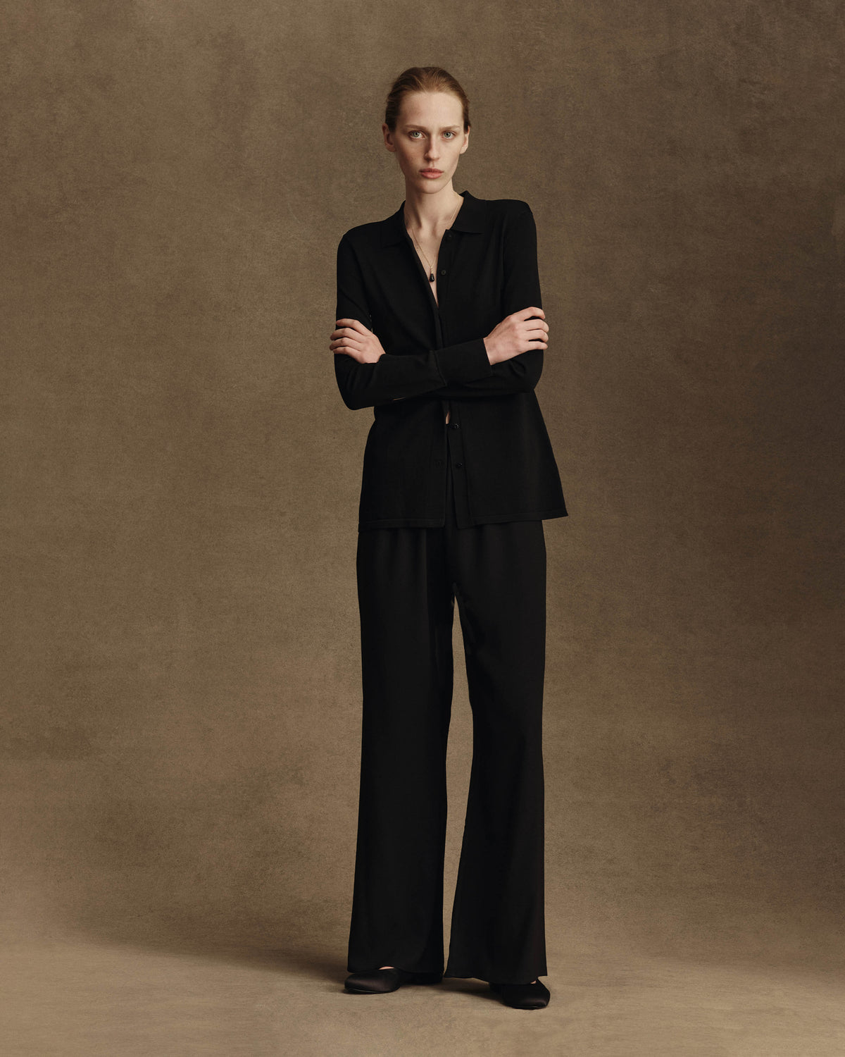 Natalie Knit Shirt - Black
