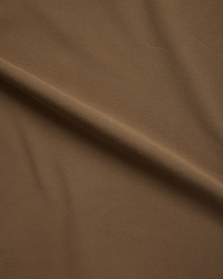 Newk Long Sleeve Polo - Taupe