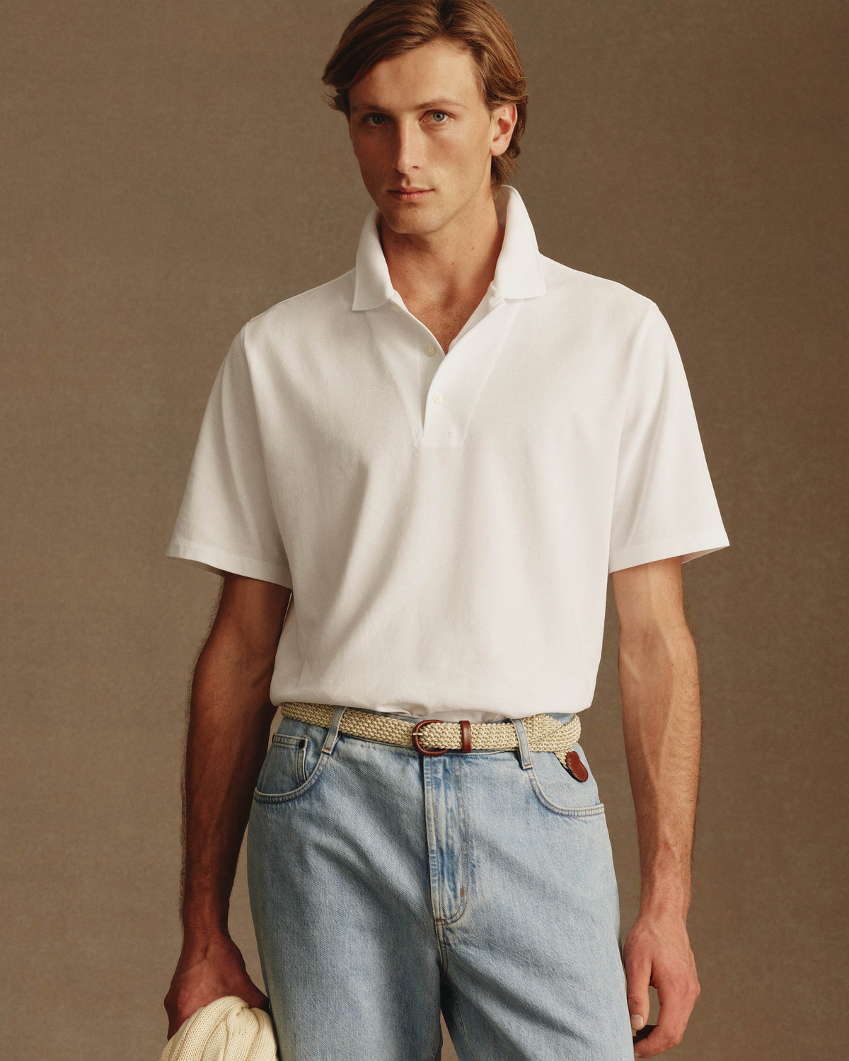 Newk Short Sleeve Polo - White