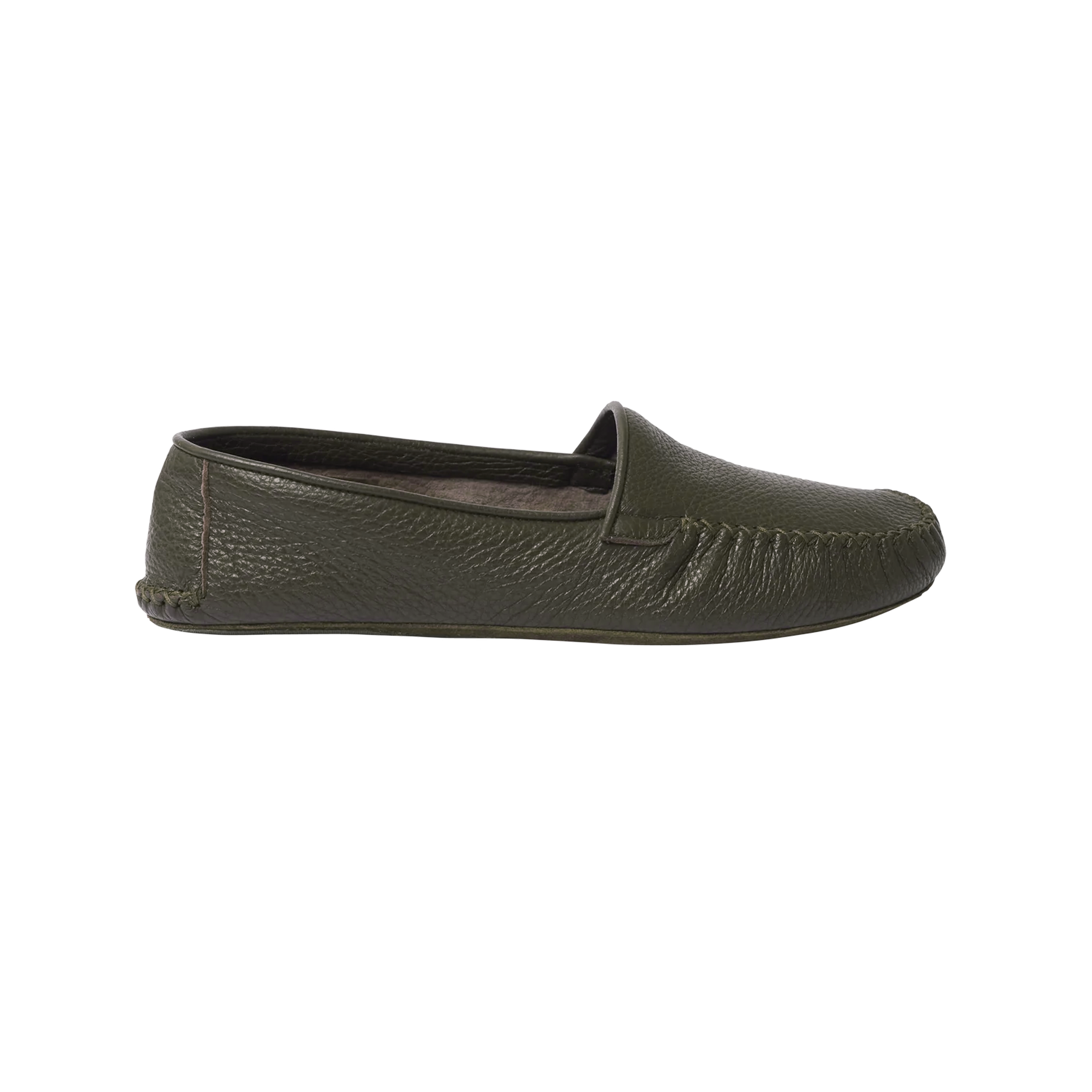 Soft Moccasin - Olive Deerskin