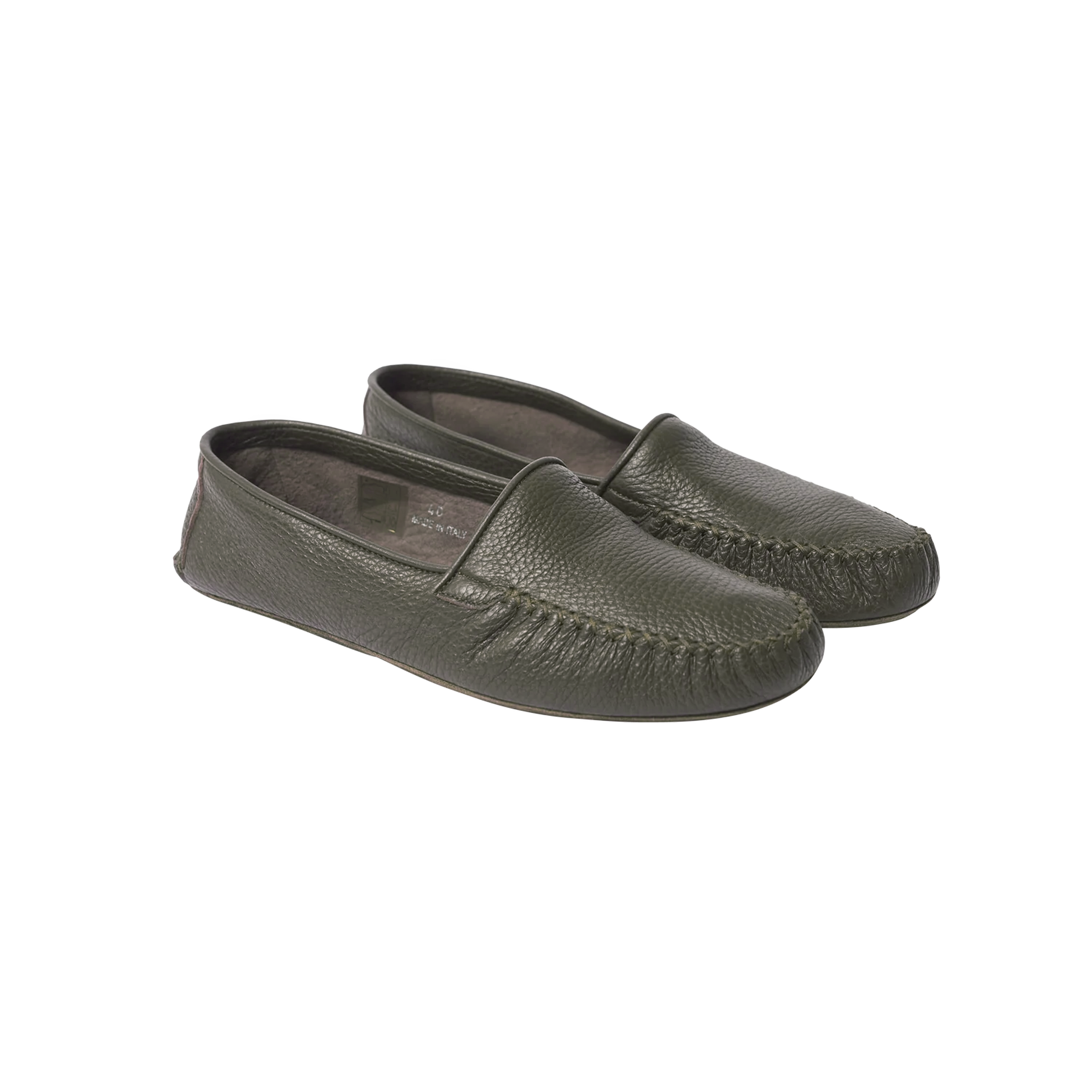 Soft Moccasin - Olive Deerskin